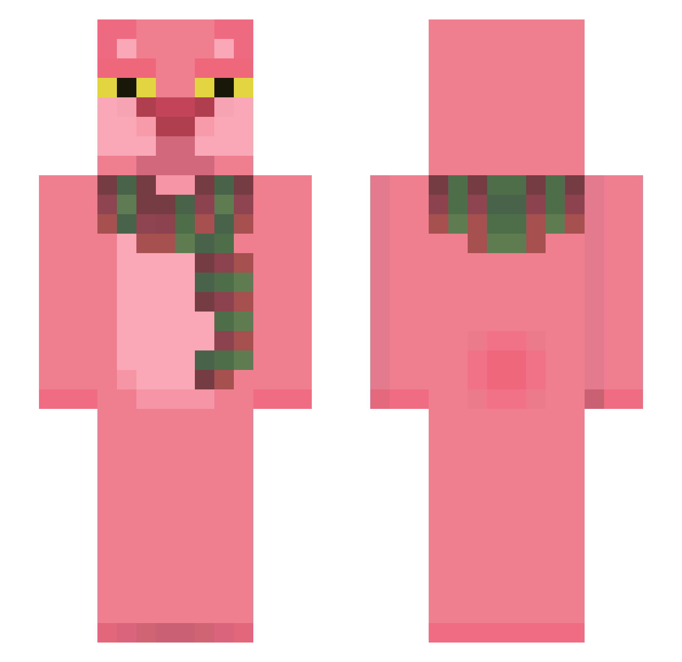 TG_05 Minecraft skin, front and back view