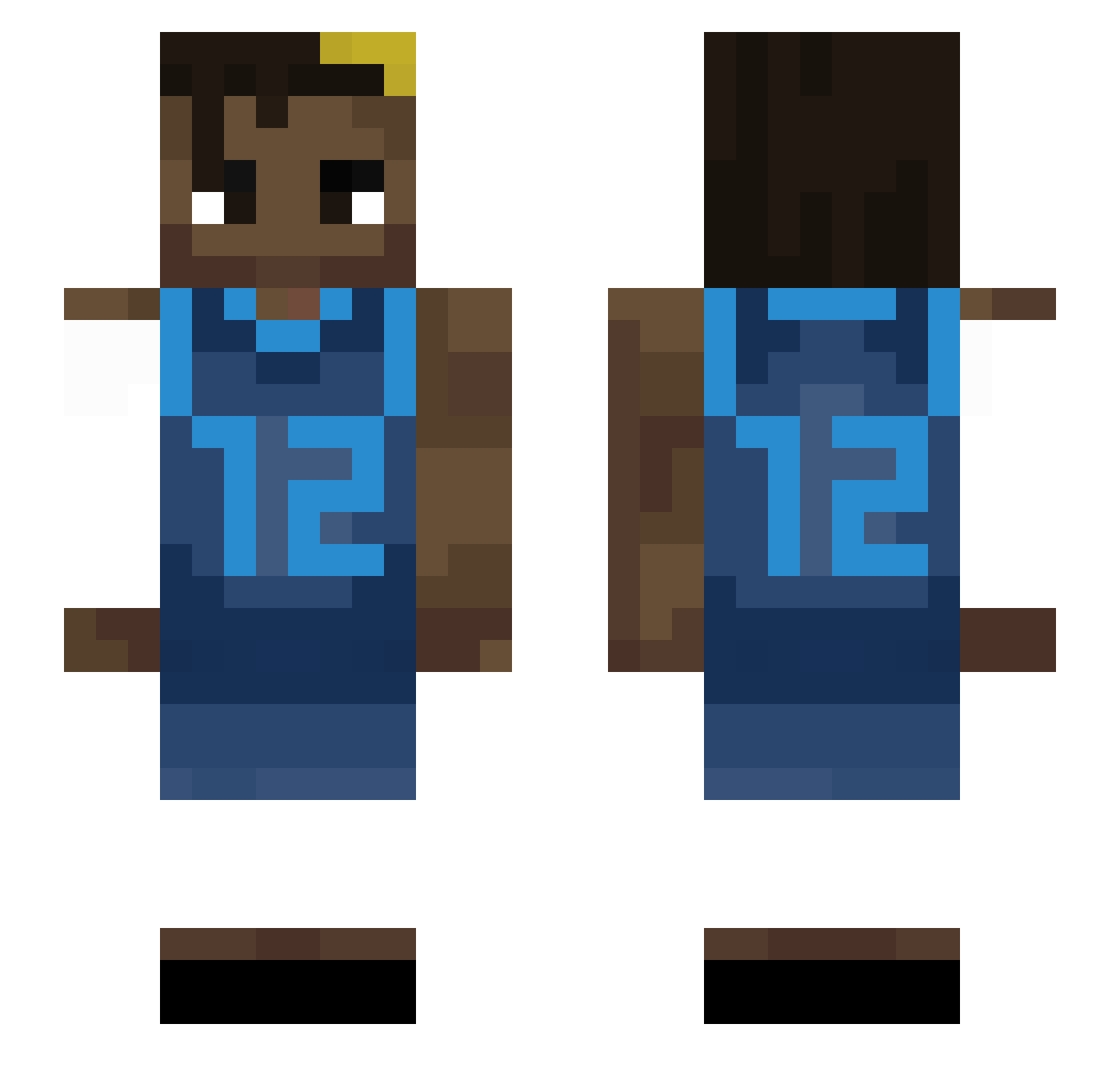 zcgandcomp Minecraft skin, front and back view