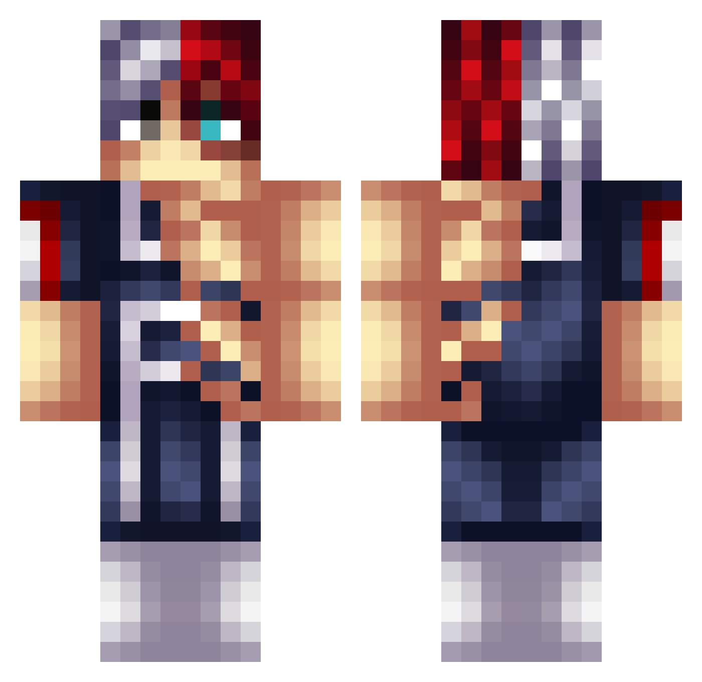 Mr_BadKid_ Minecraft skin, front and back view