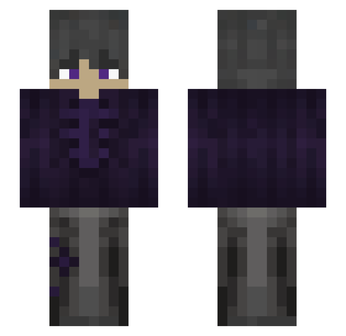 XylarionZ Minecraft skin, front and back view