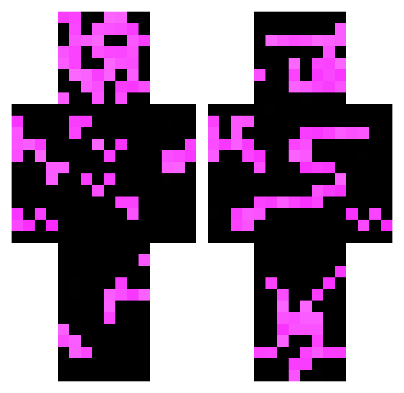 Shiloh123 Minecraft skin, front and back view