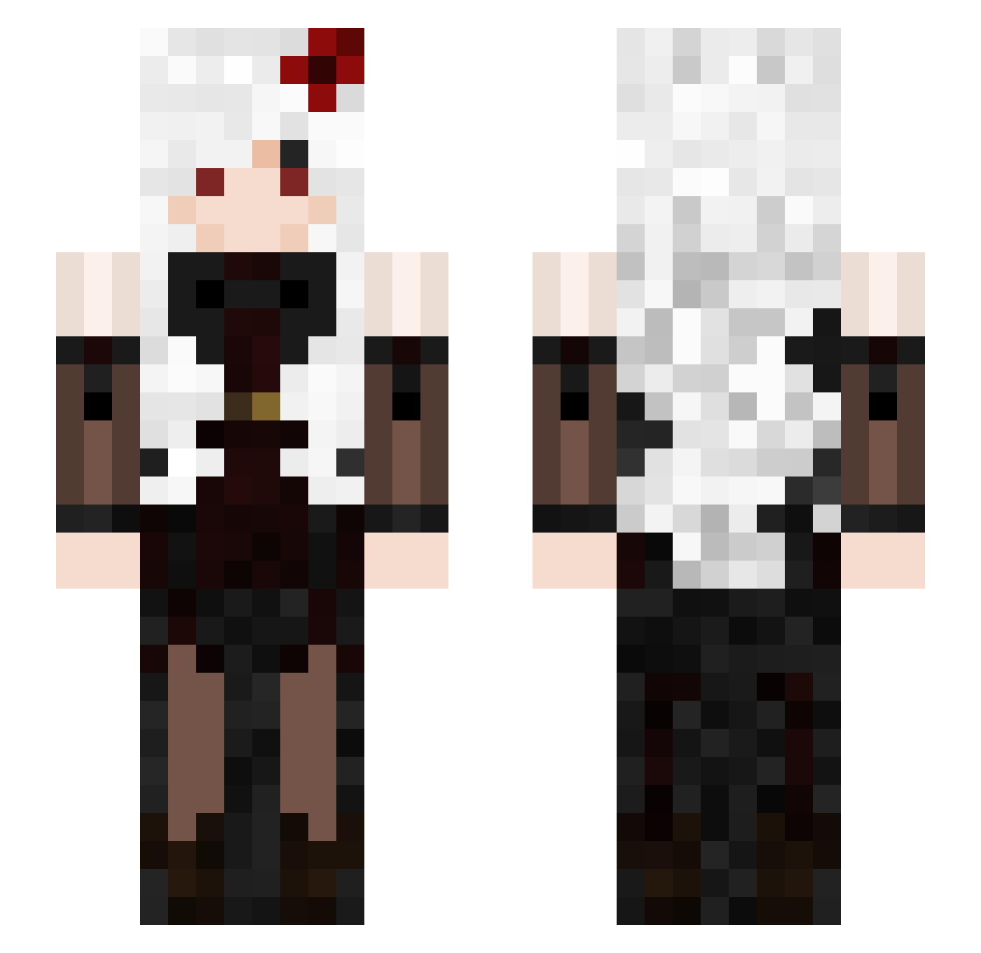 snazby Minecraft skin, front and back view