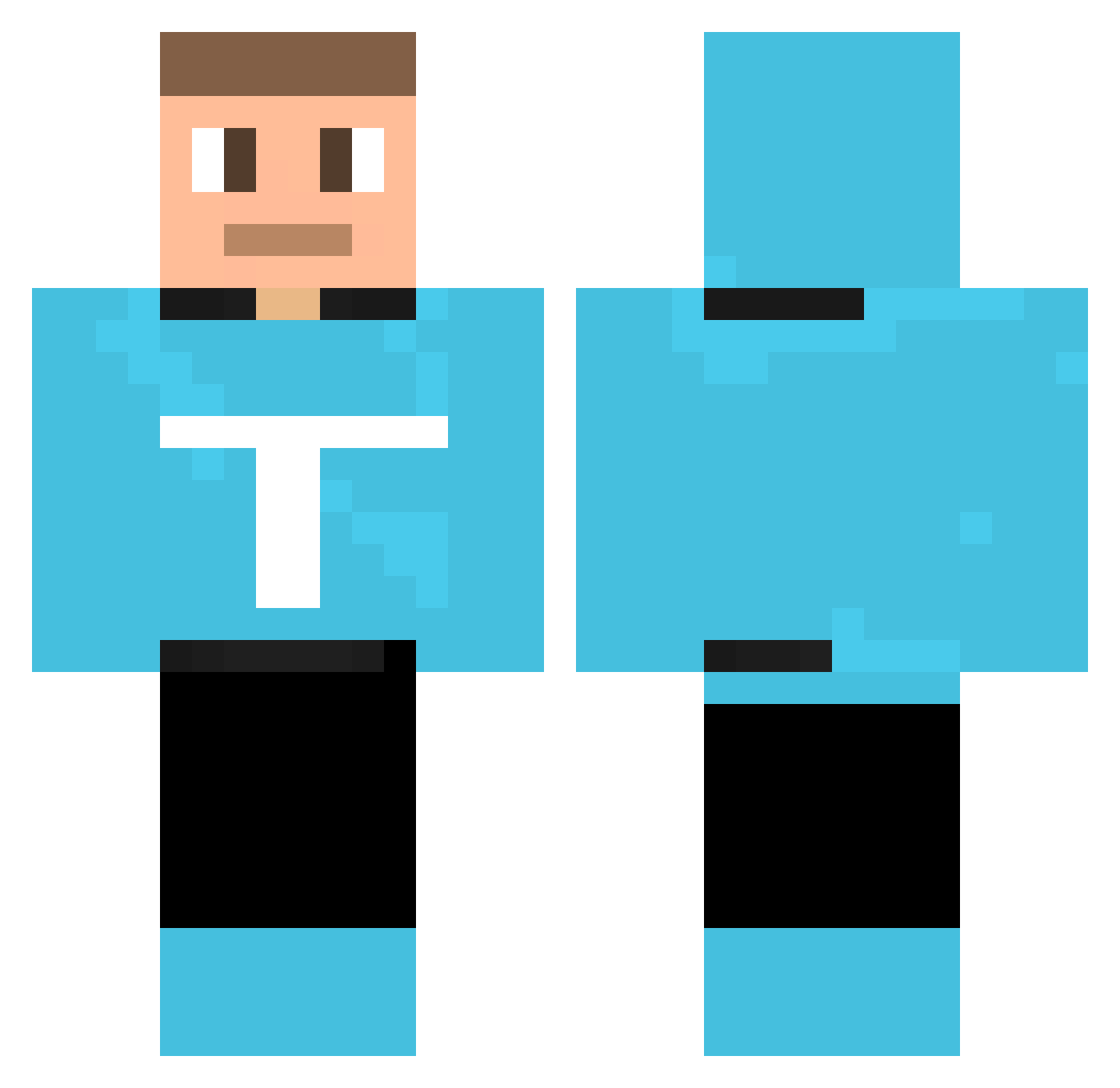 Tobi_3006 Minecraft skin, front and back view