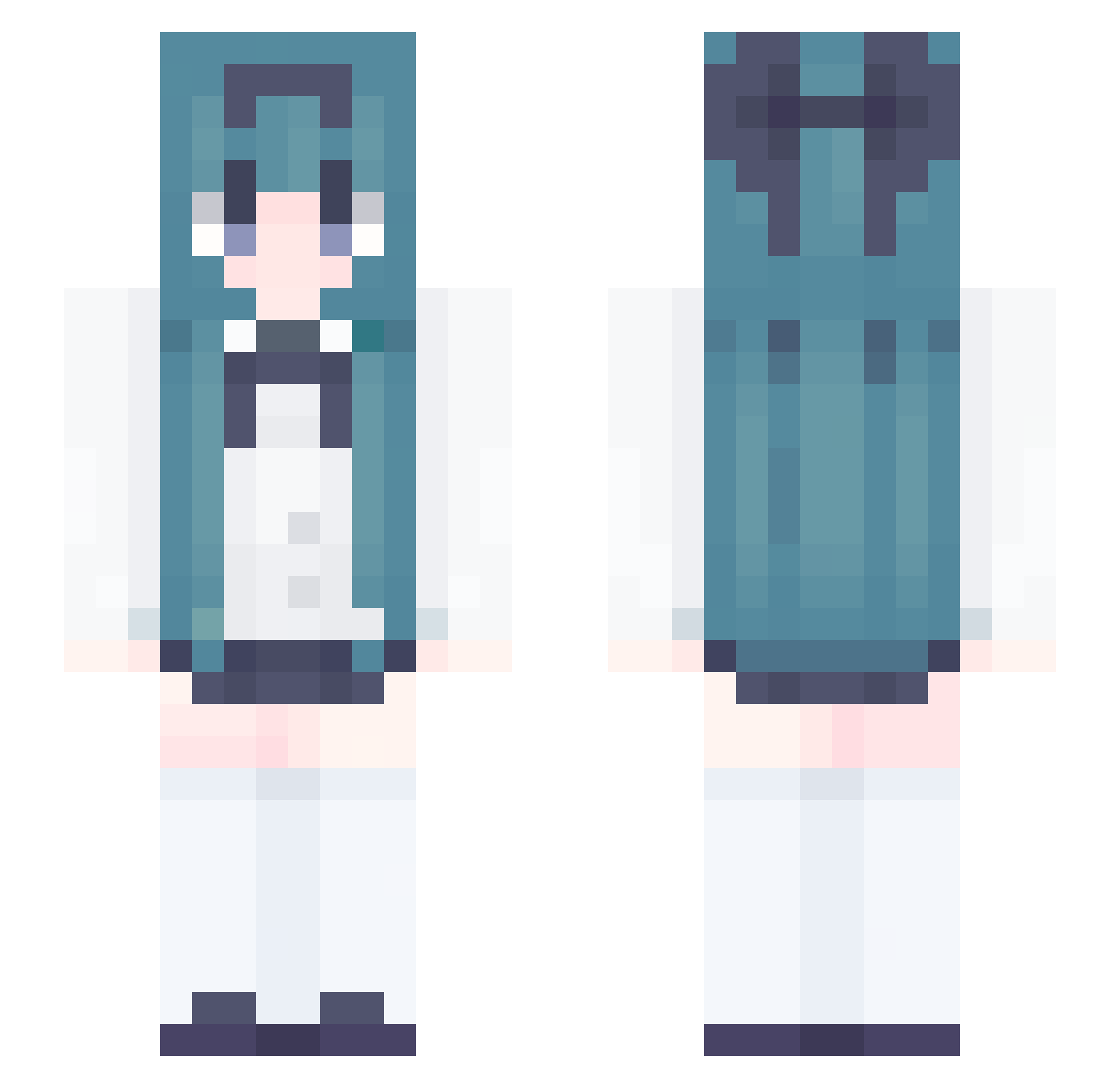 xreakovo Minecraft skin, front and back view