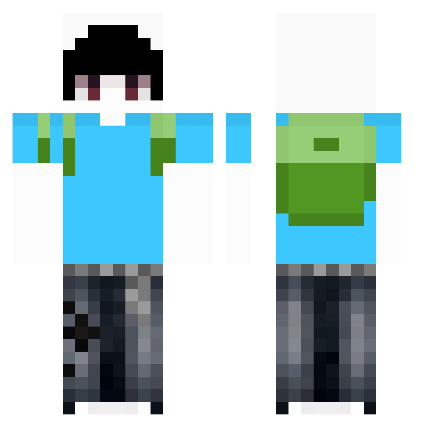 FIGHTMAN0623 Minecraft skin, front and back view