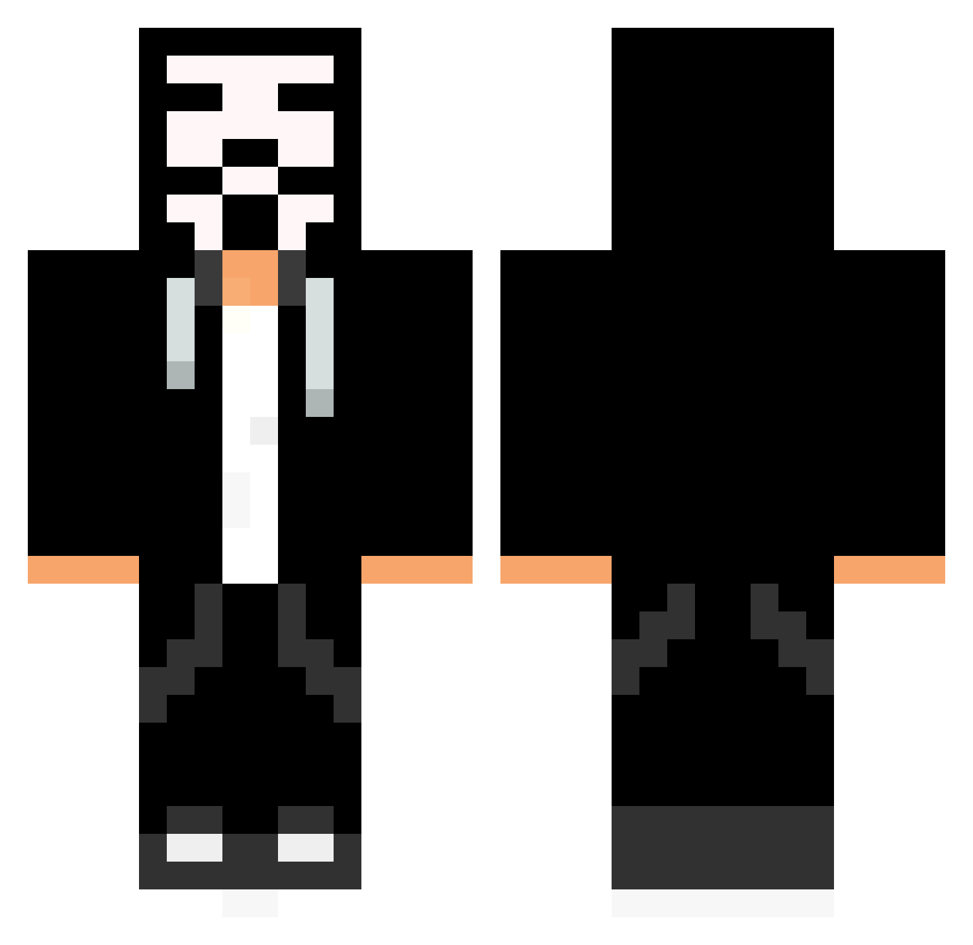 ZyingaMC Minecraft skin, front and back view