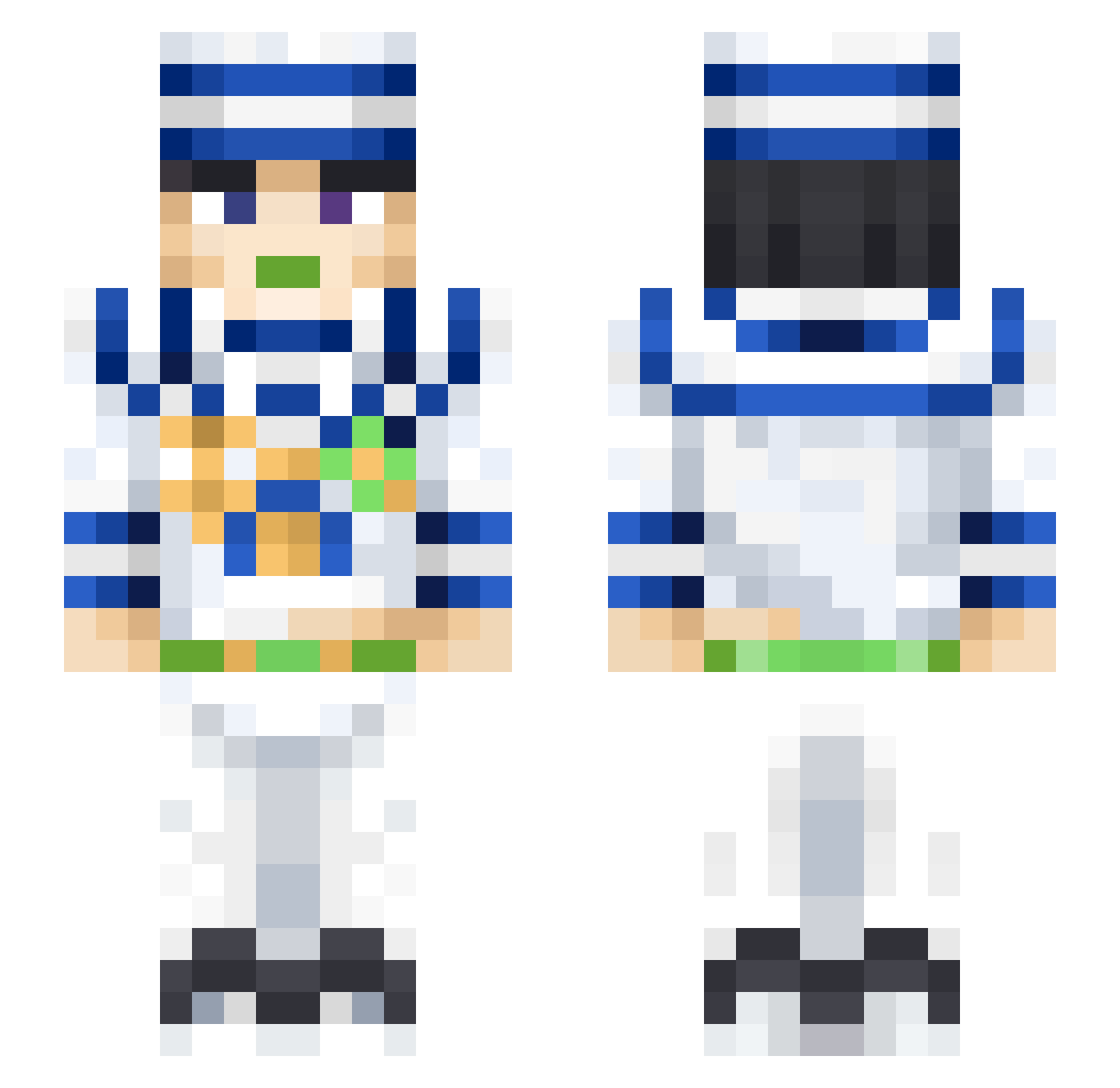__Tazo__ Minecraft skin, front and back view