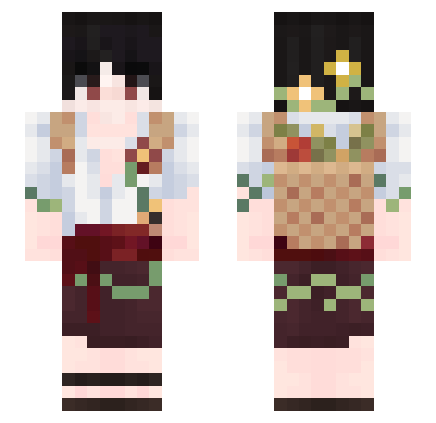 _Urias_ Minecraft skin, front and back view