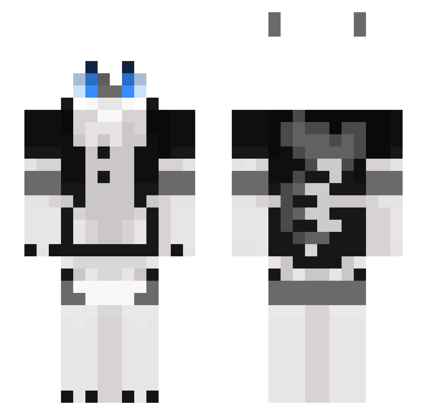ThayCallMeDanger Minecraft skin, front and back view