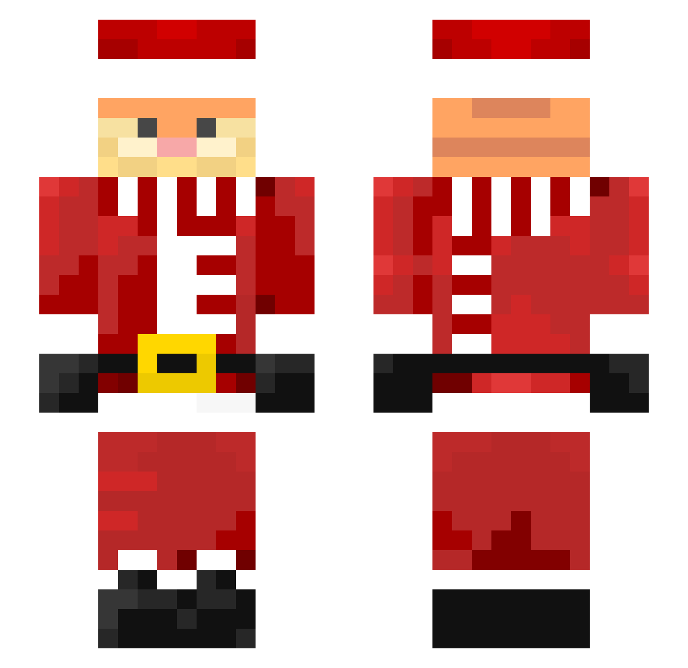 JaNasr4lWturbina Minecraft skin, front and back view