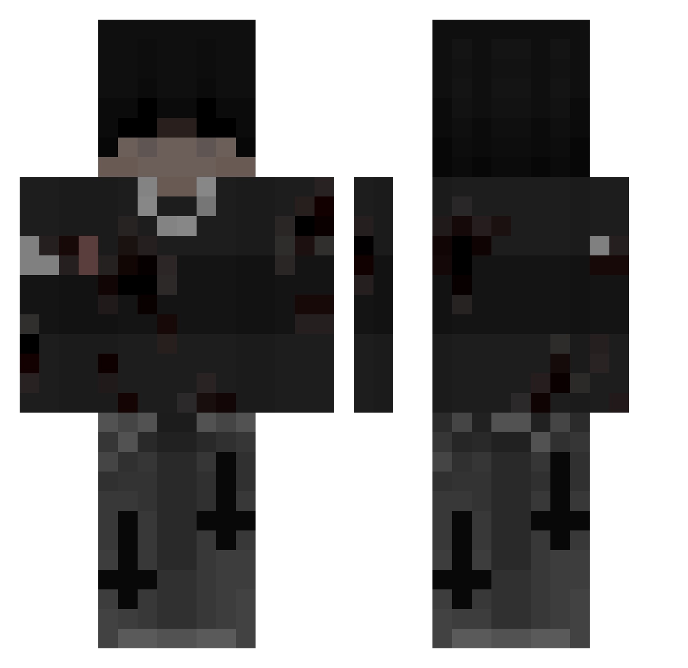 Bartoszskibidi Minecraft skin, front and back view