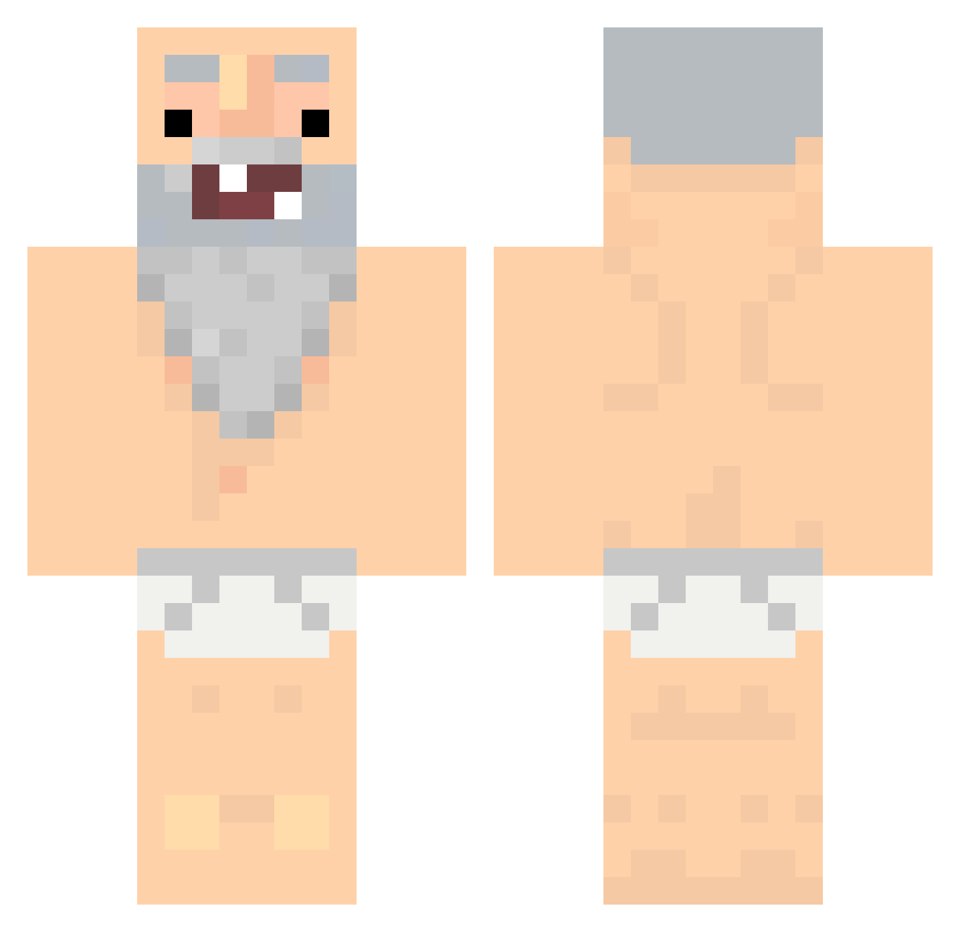 Ulajos Minecraft skin, front and back view