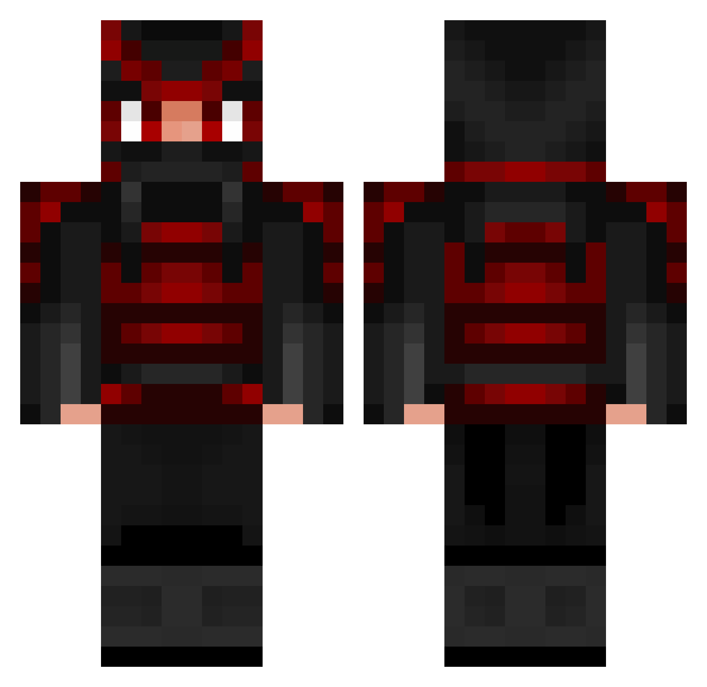 zarzar10 Minecraft skin, front and back view