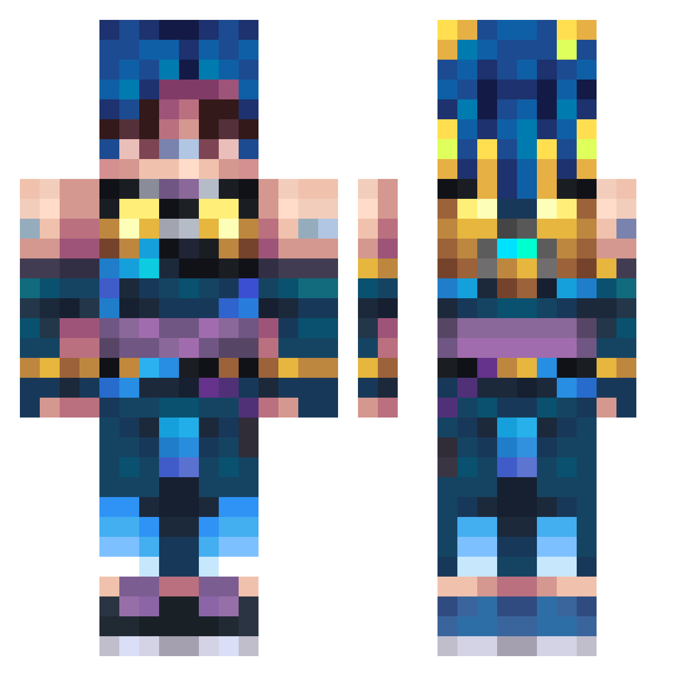 vei_iev Minecraft skin, front and back view