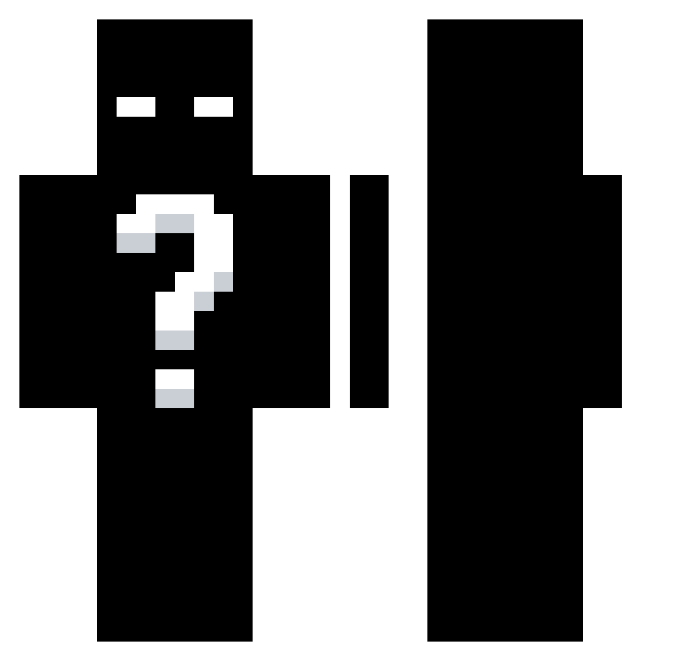 octopir Minecraft skin, front and back view