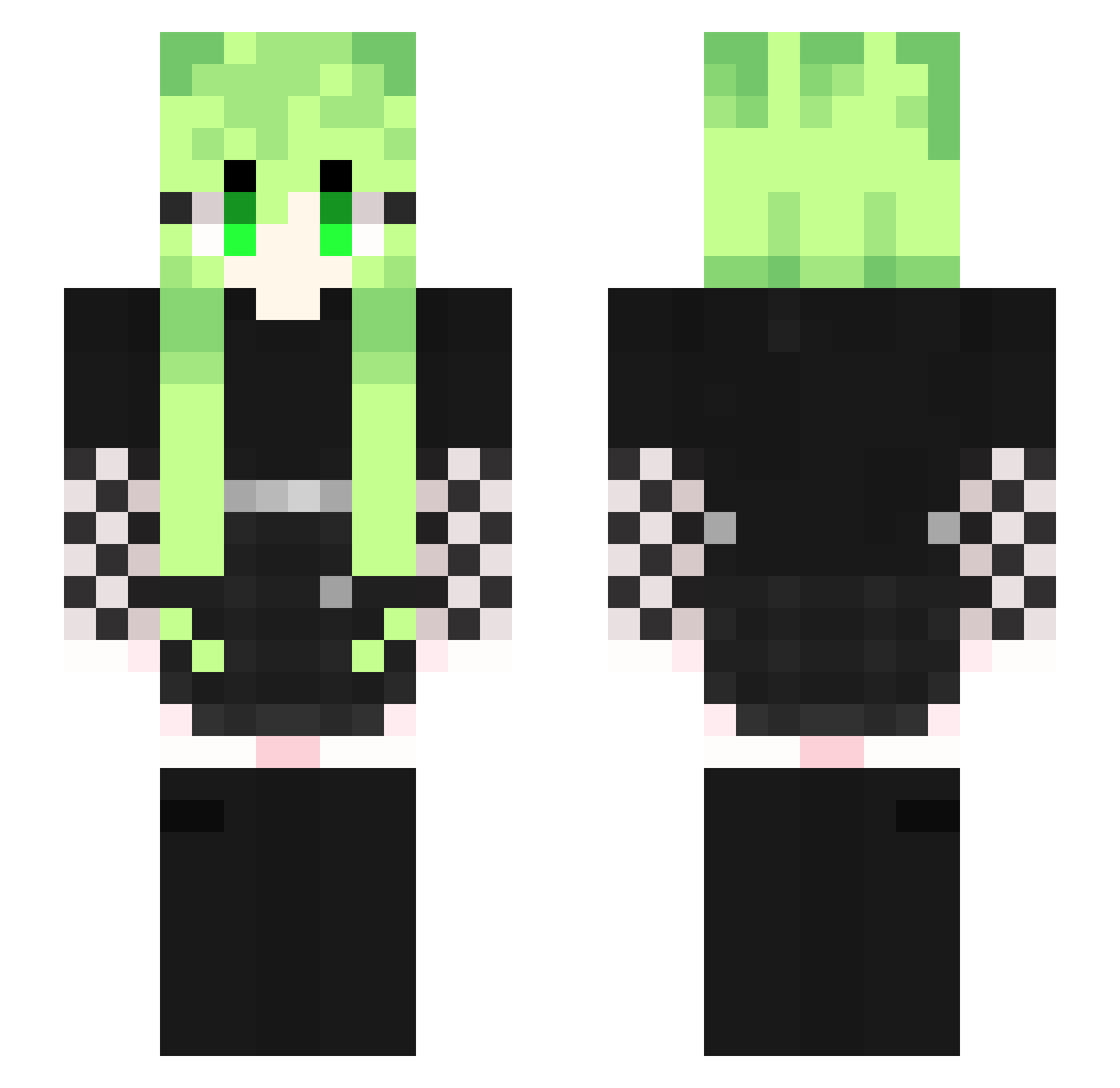 Neophyte1511 Minecraft skin, front and back view