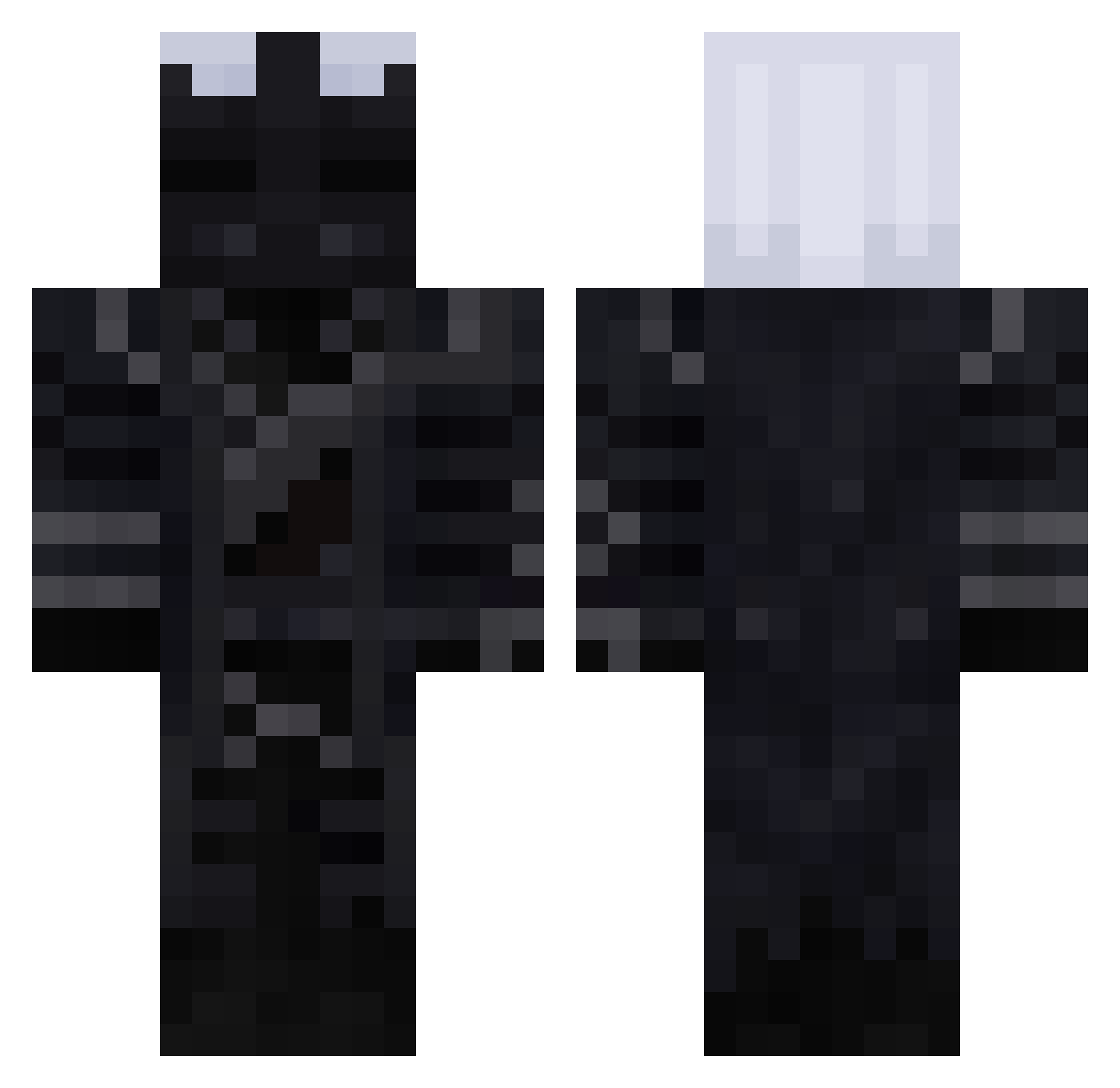 xFrenzyy Minecraft skin, front and back view