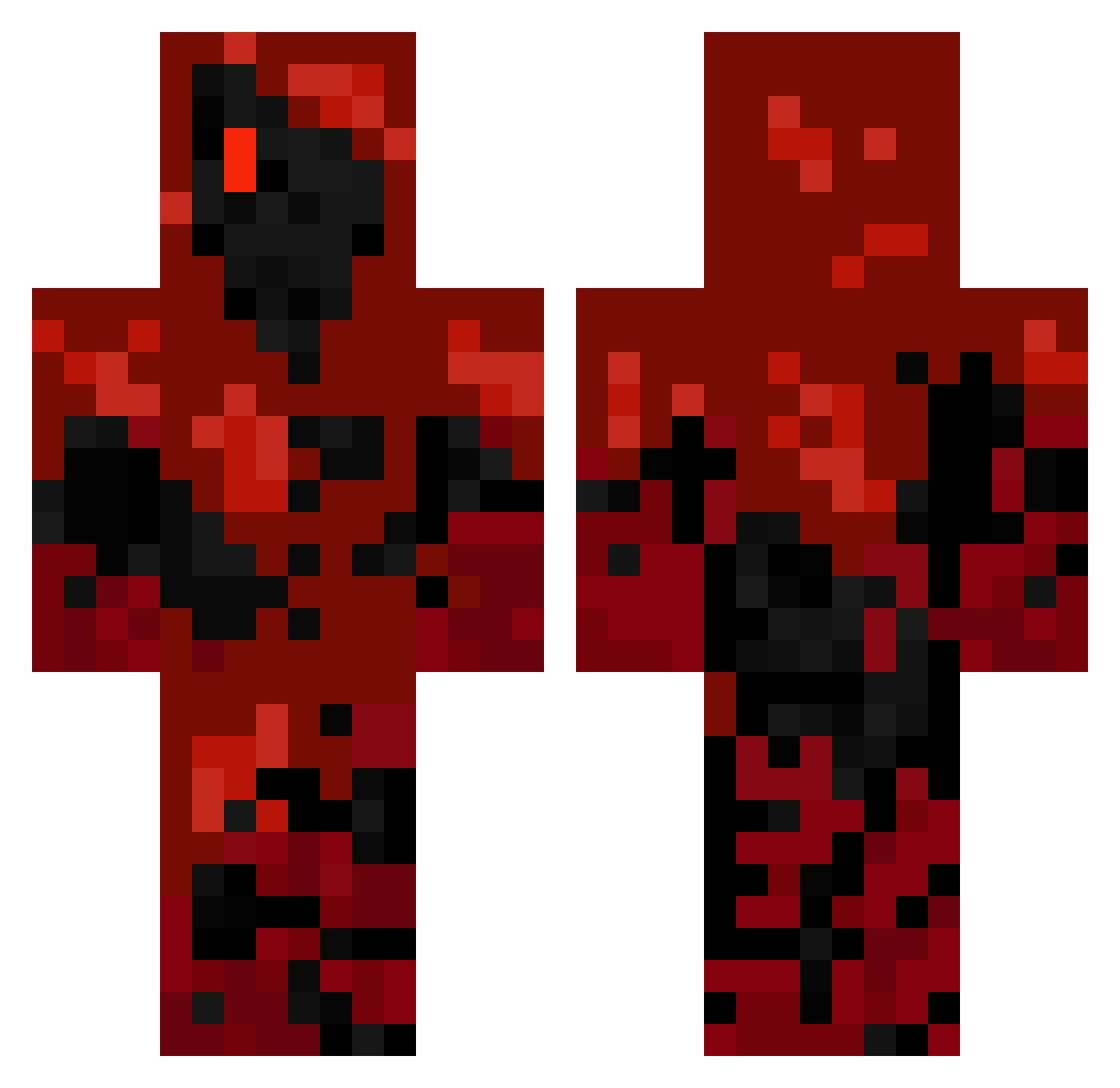 TERRIFIC_YOSHI Minecraft skin, front and back view