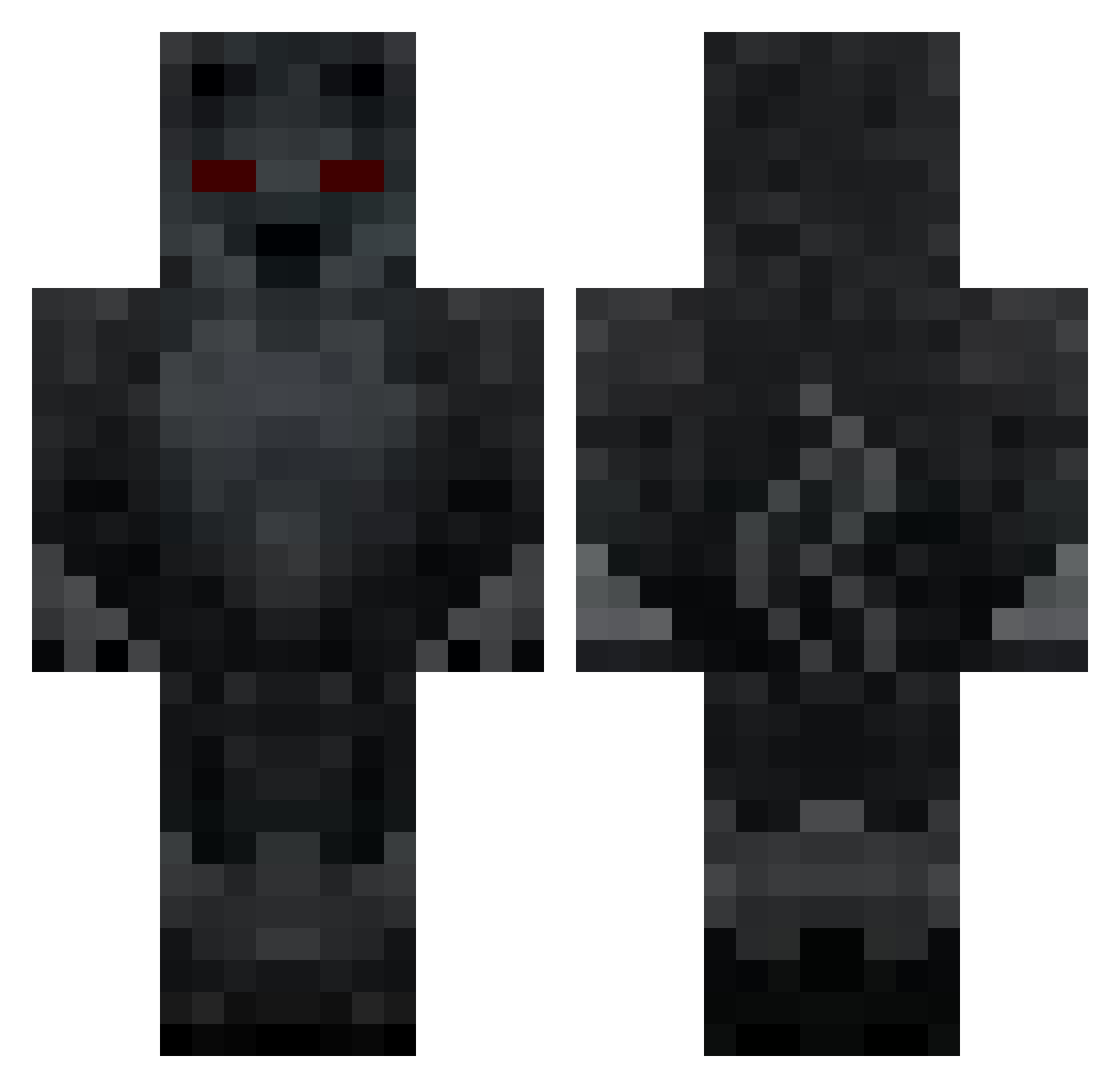 benti999 Minecraft skin, front and back view