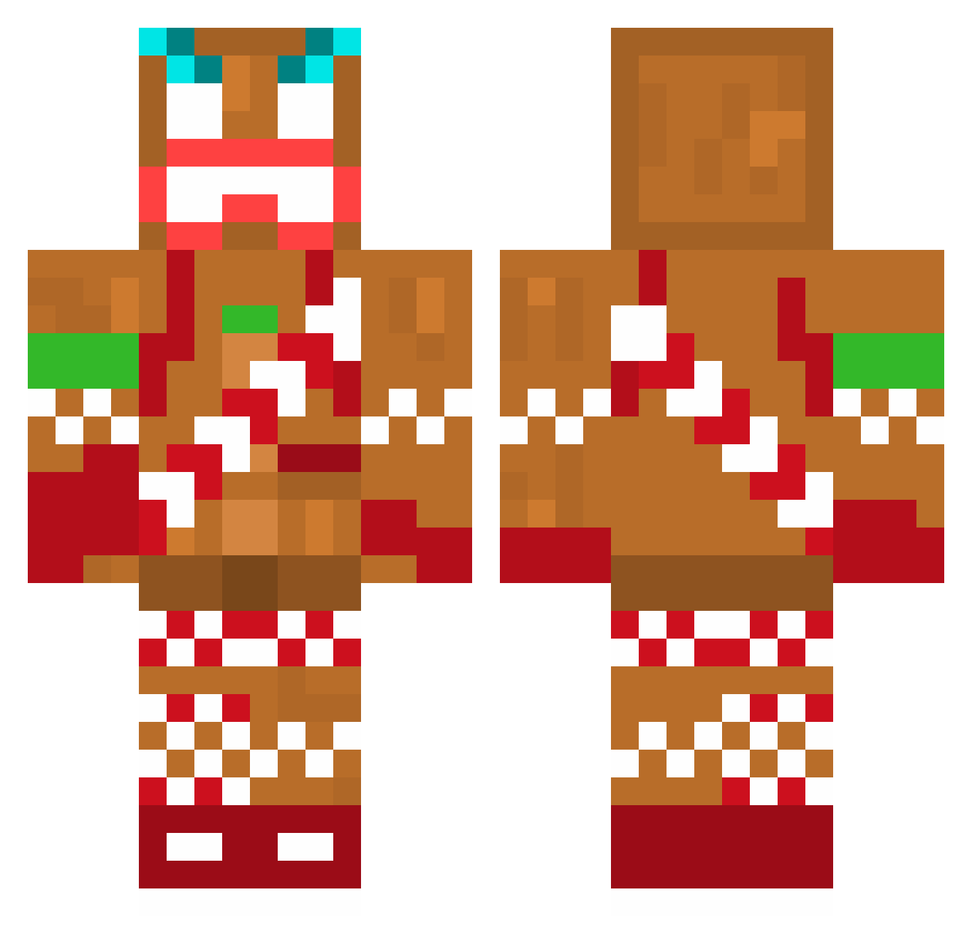 Jooooooost Minecraft skin, front and back view
