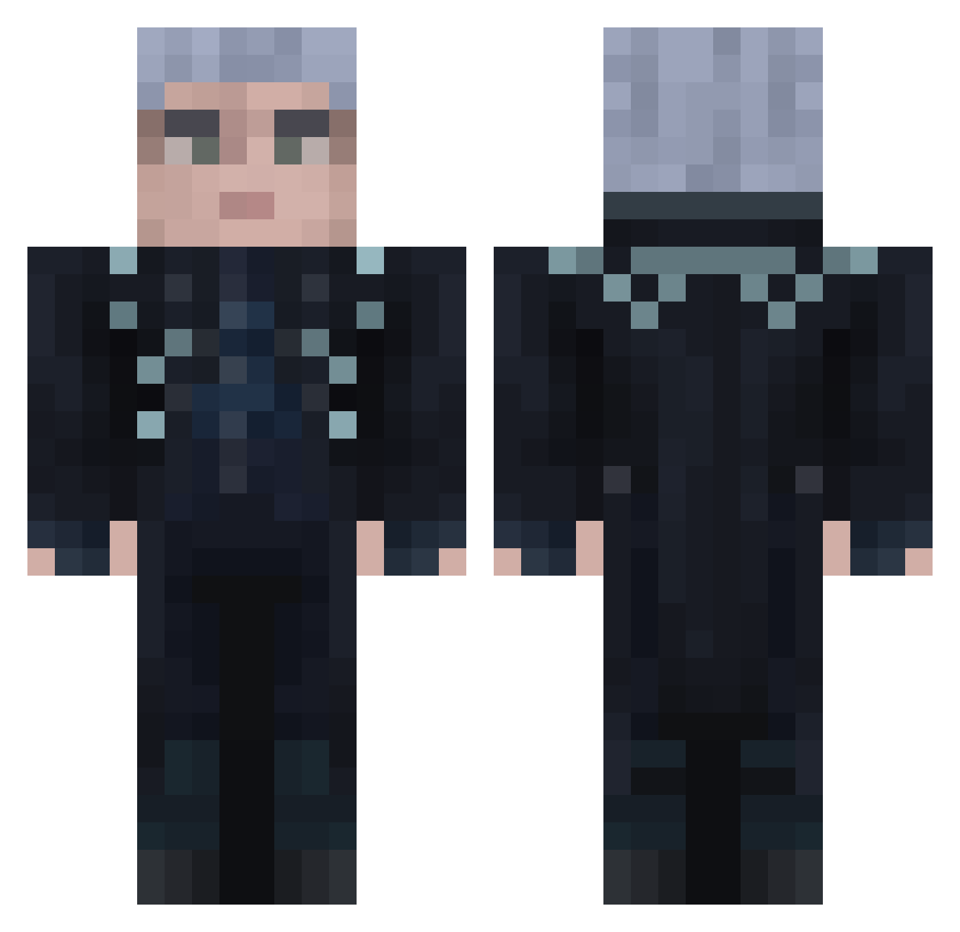 Johnminecraftpro Minecraft skin, front and back view