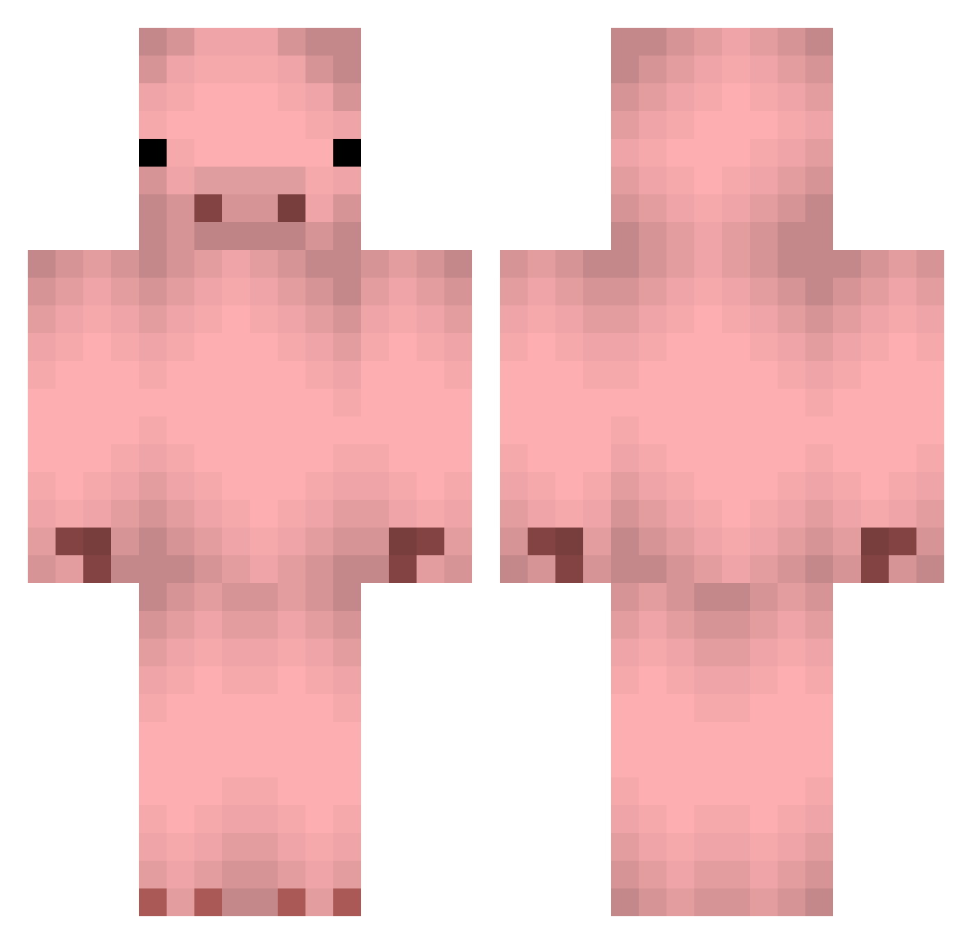Sohyeon2005 Minecraft skin, front and back view