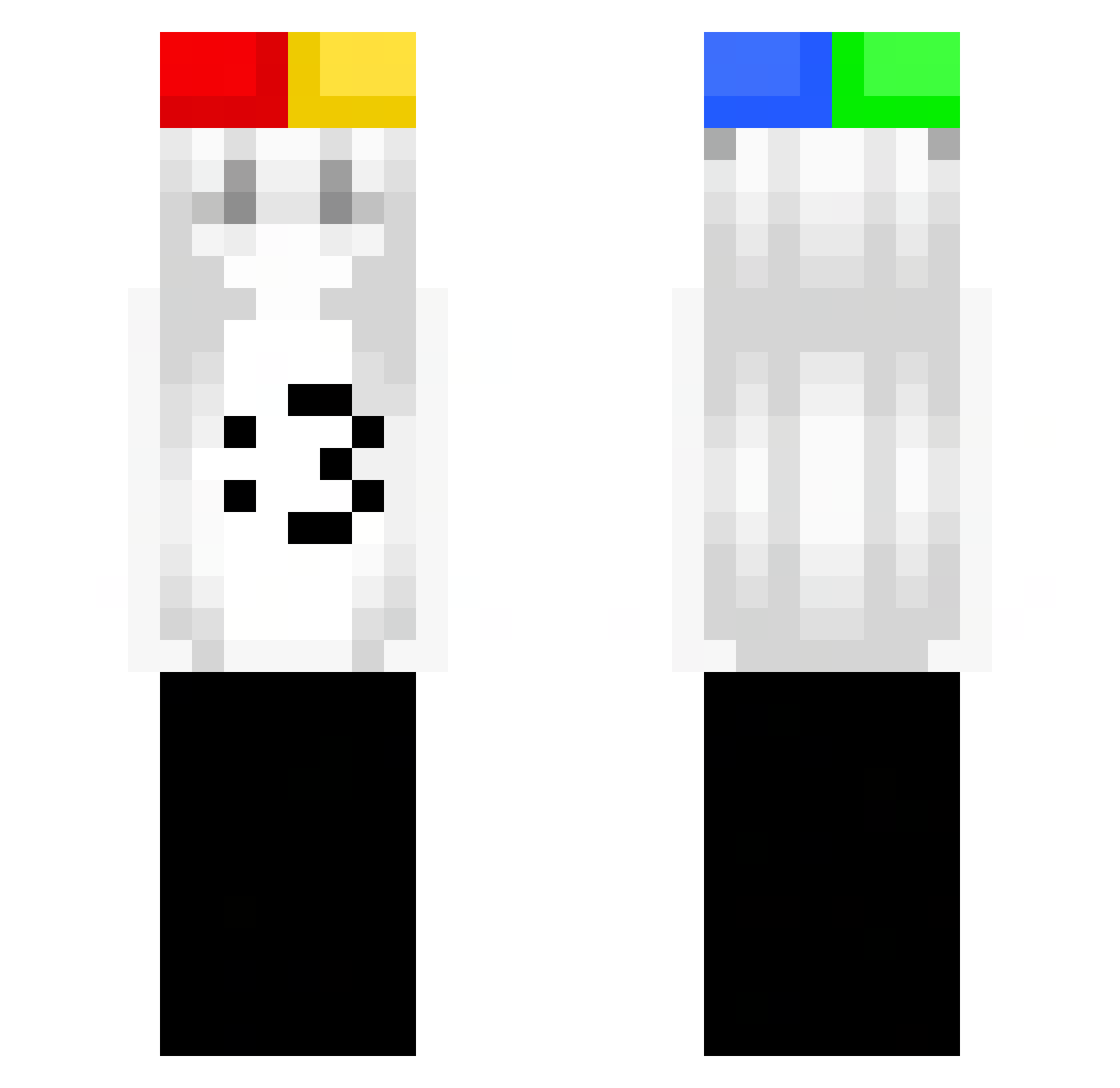 seekingsigma Minecraft skin, front and back view