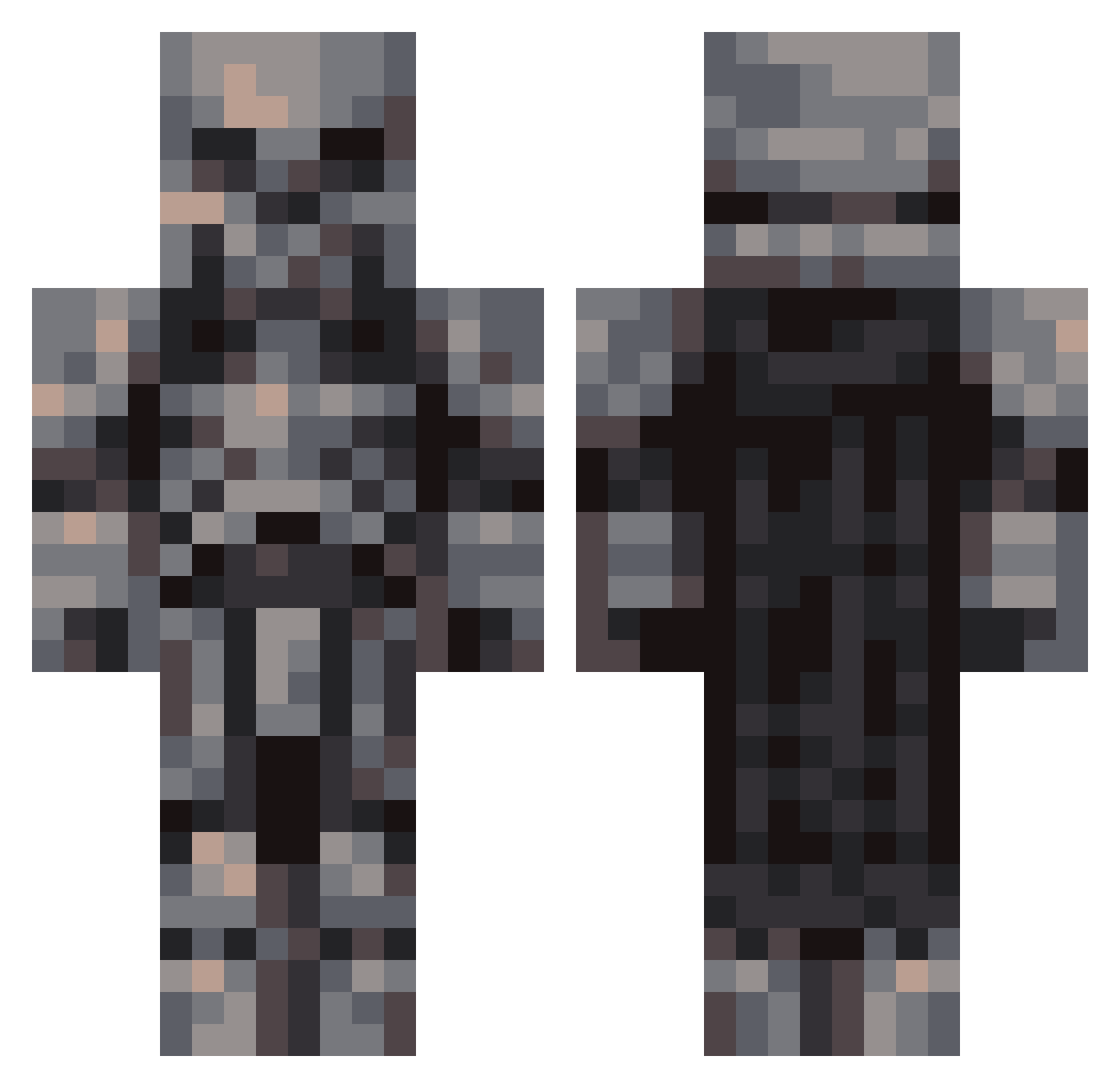 ofirtheking_MLG Minecraft skin, front and back view