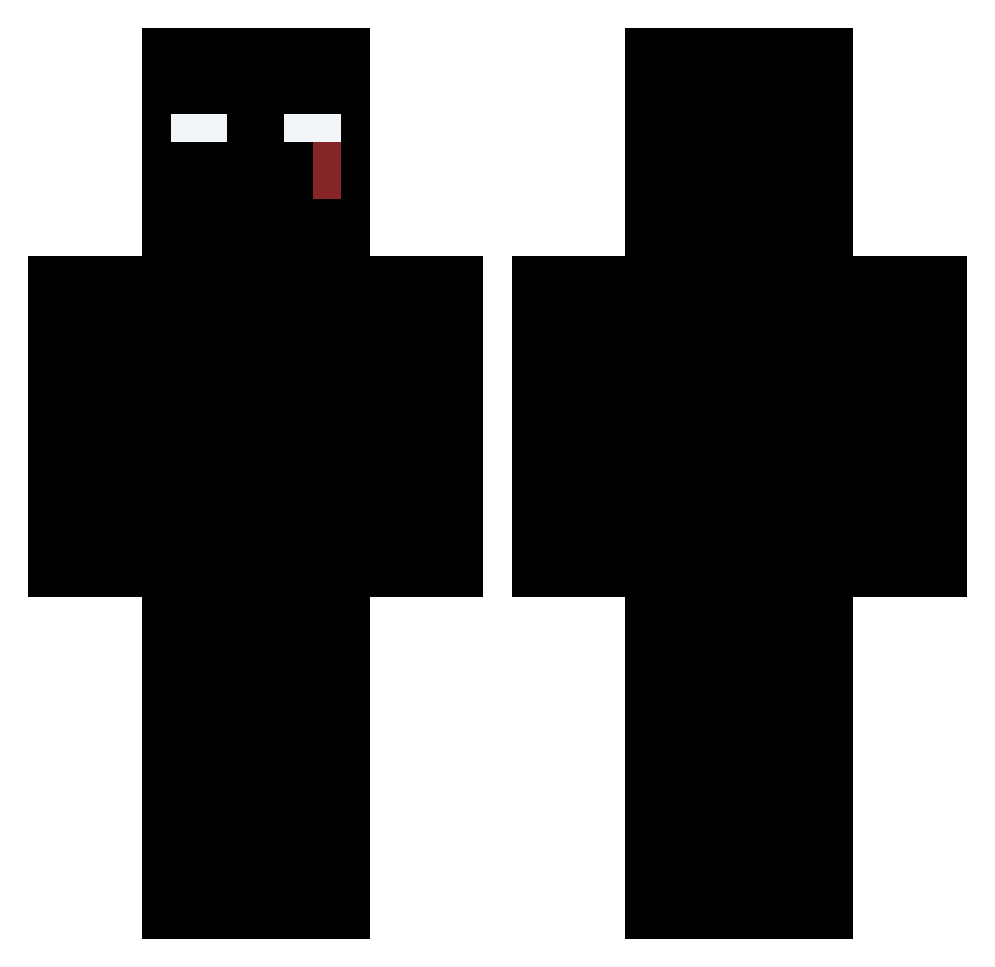reviloni Minecraft skin, front and back view
