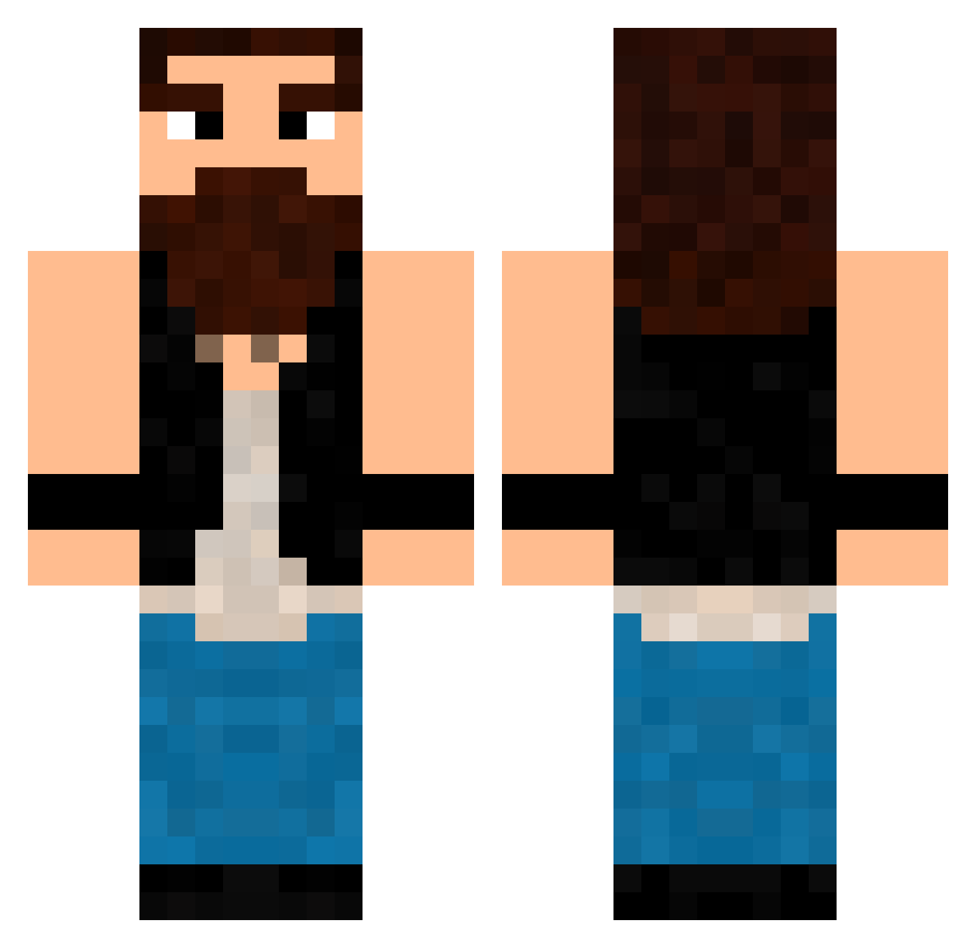 eslam_SL Minecraft skin, front and back view