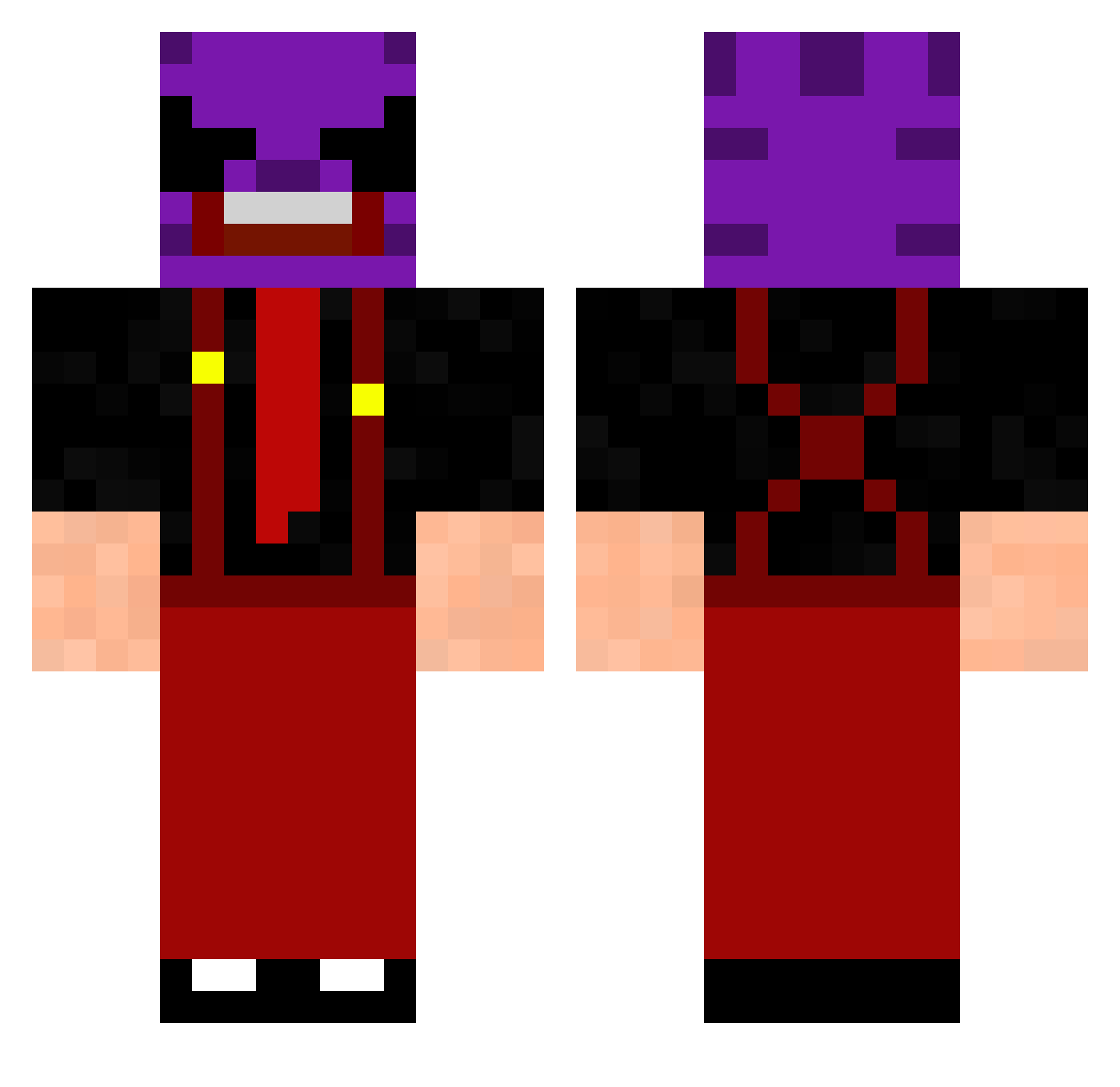__PN__ Minecraft skin, front and back view