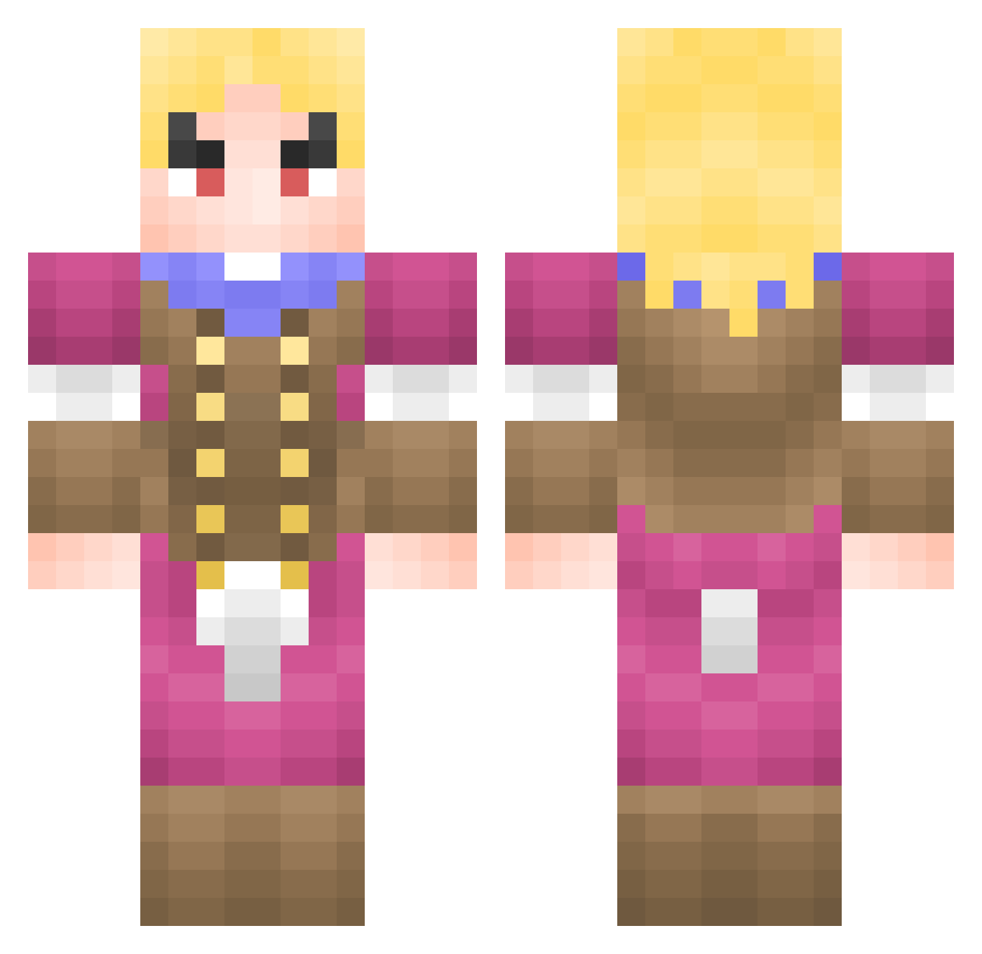 666Devilman66 Minecraft skin, front and back view
