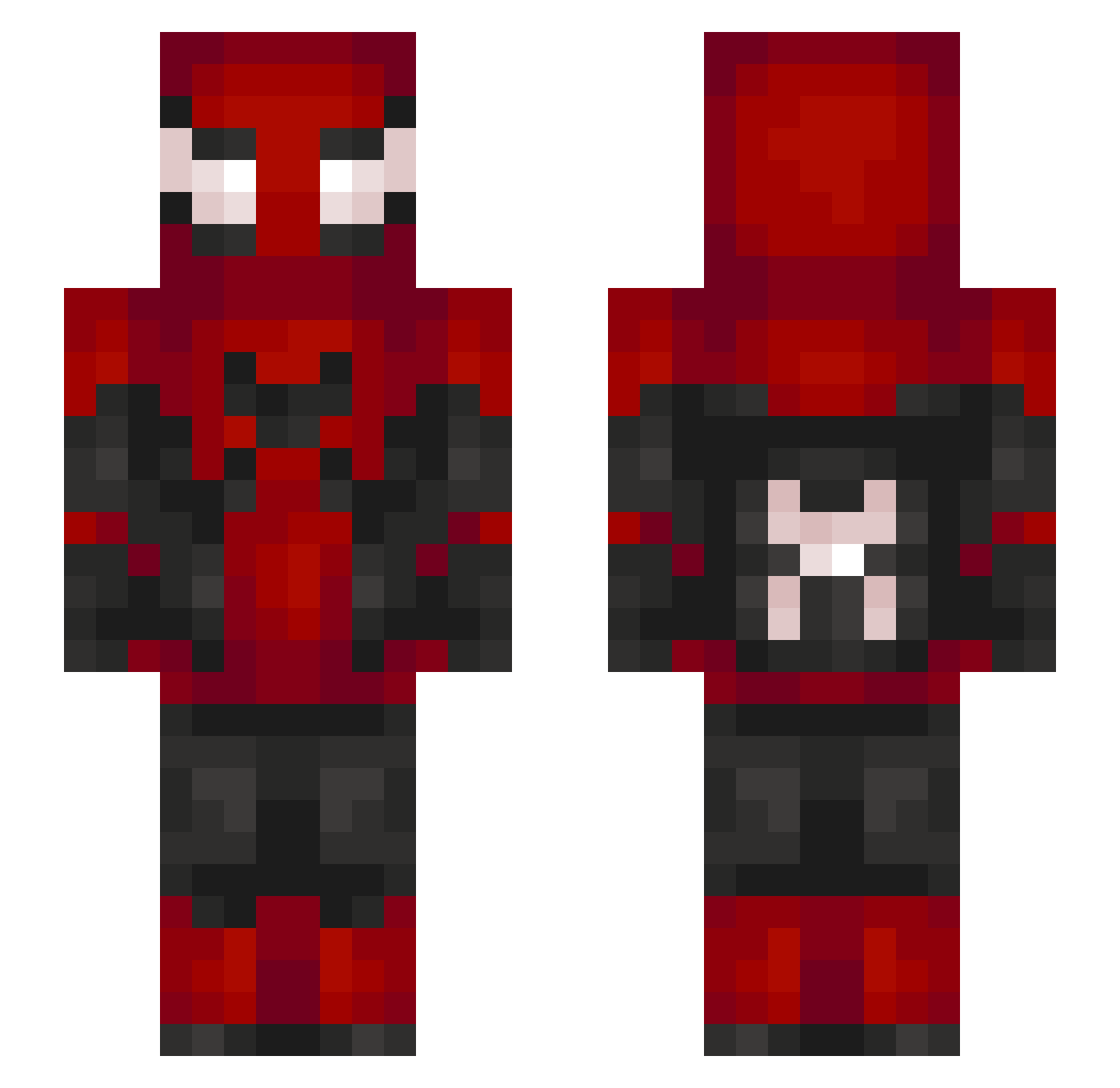 purple_sha4rk Minecraft skin, front and back view