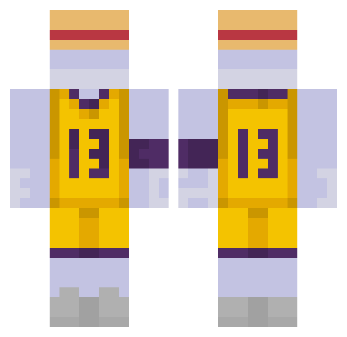 davizx_ Minecraft skin, front and back view