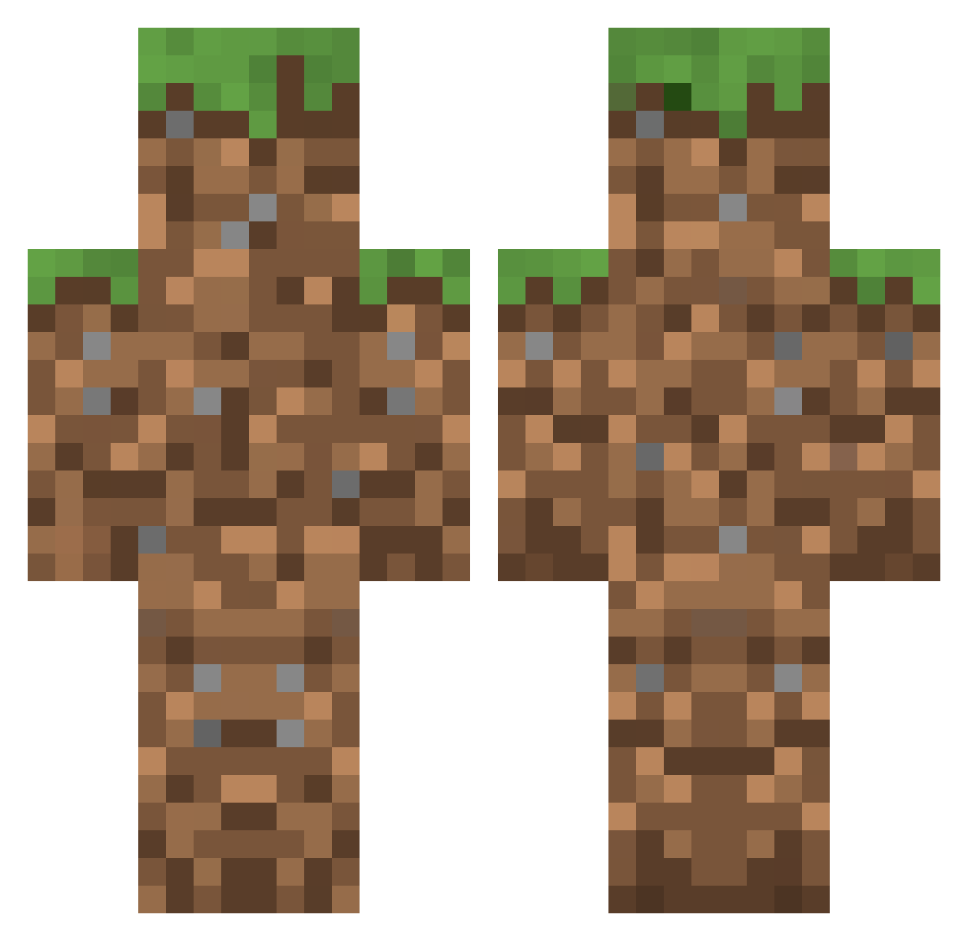 LordLien Minecraft skin, front and back view