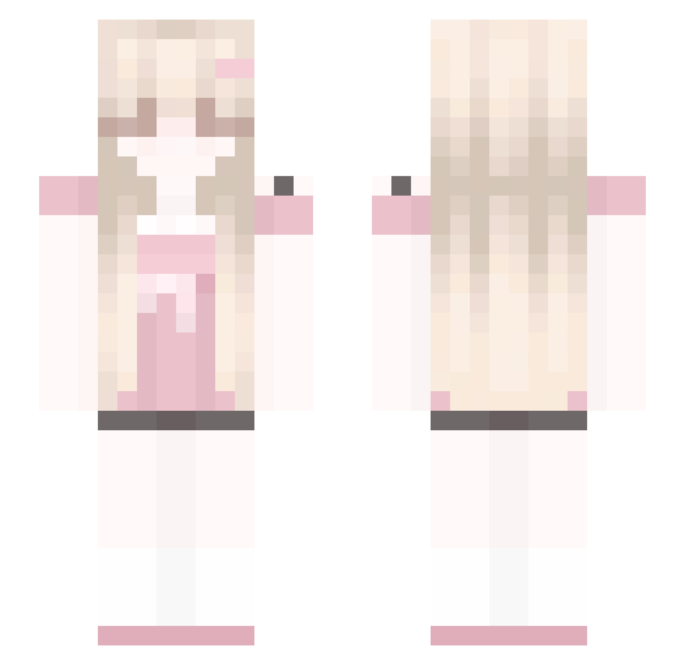 Soffie_MC Minecraft skin, front and back view