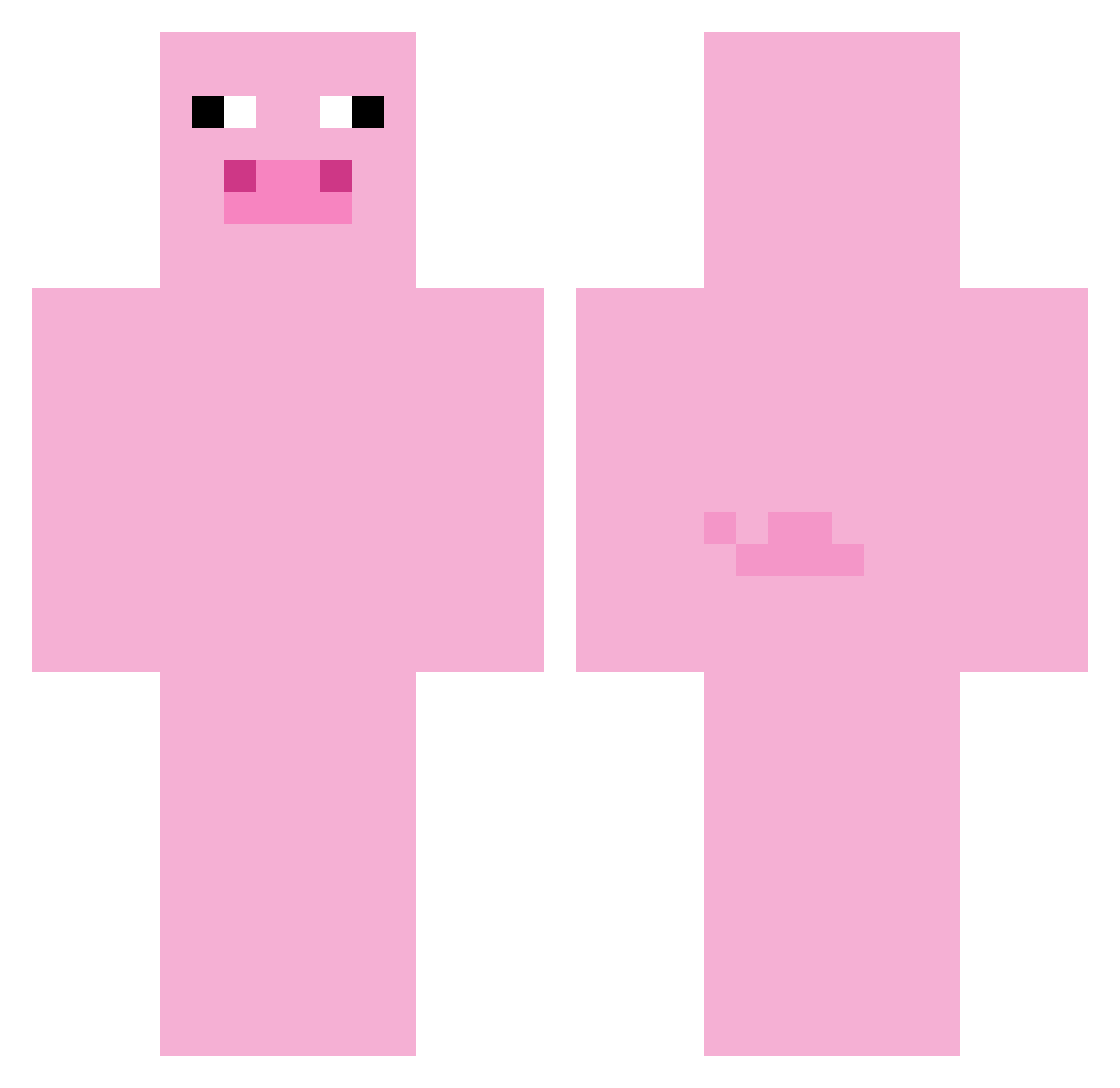 TechnoIGOR0805 Minecraft skin, front and back view