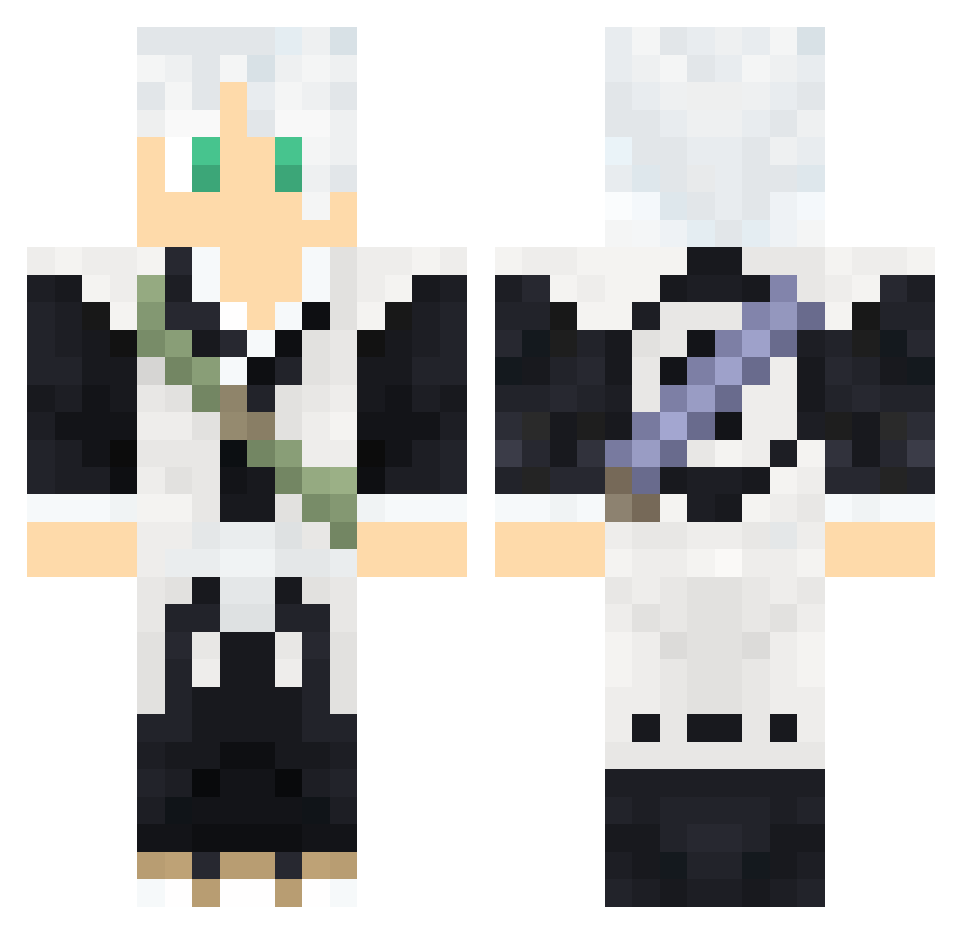 tiagorix016 Minecraft skin, front and back view