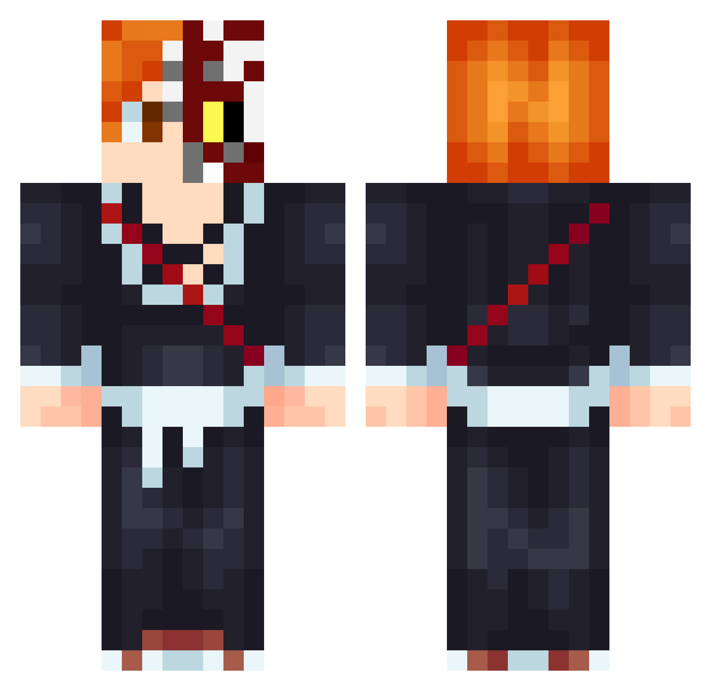 Emirhan14bjk Minecraft skin, front and back view