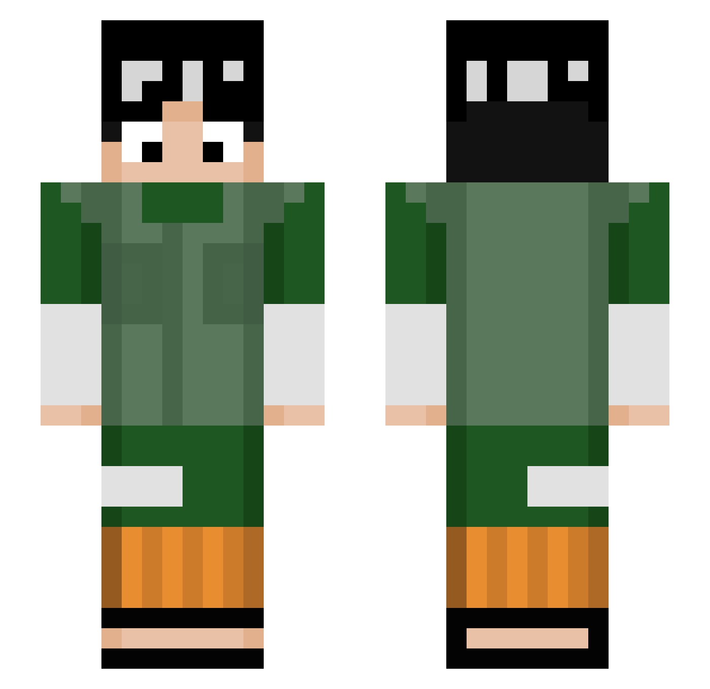 mnrCloud Minecraft skin, front and back view