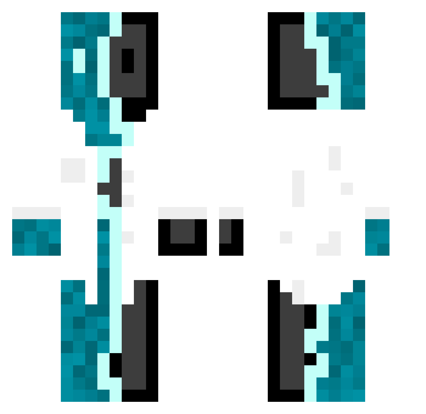 seth08 Minecraft skin, front and back view