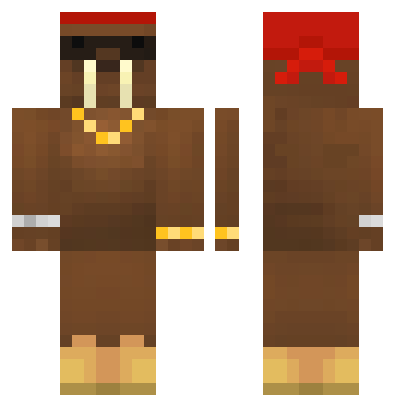 dpdpzh Minecraft skin, front and back view