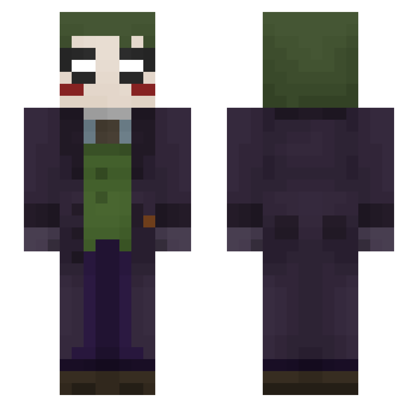 SepicSquirrel Minecraft skin, front and back view