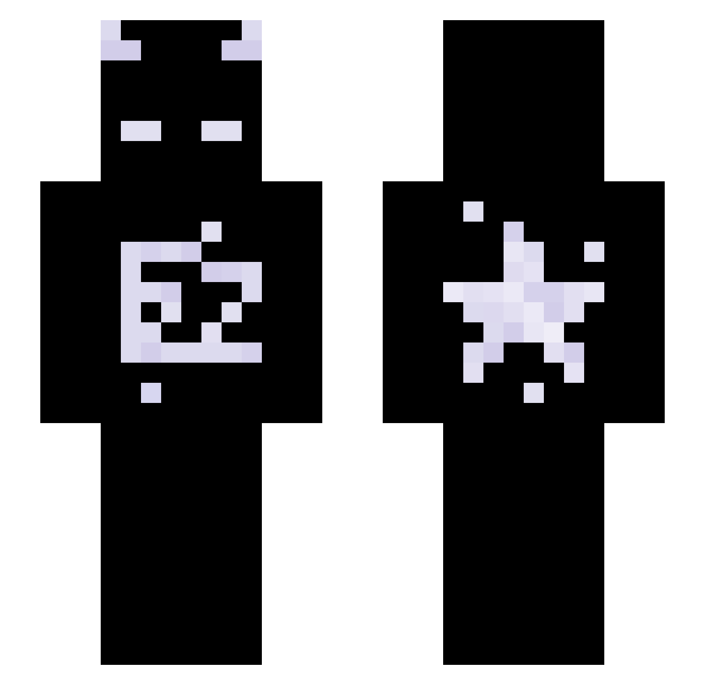 praktyka_ Minecraft skin, front and back view