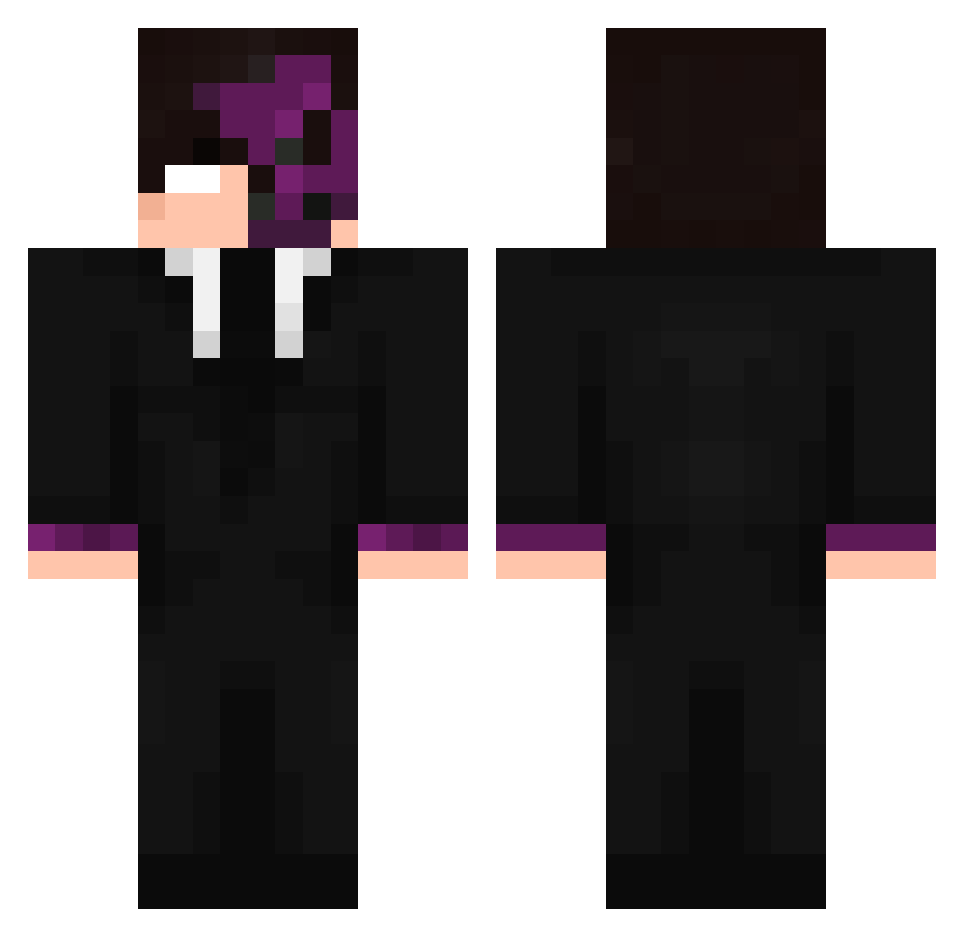RoccoDjaz27 Minecraft skin, front and back view