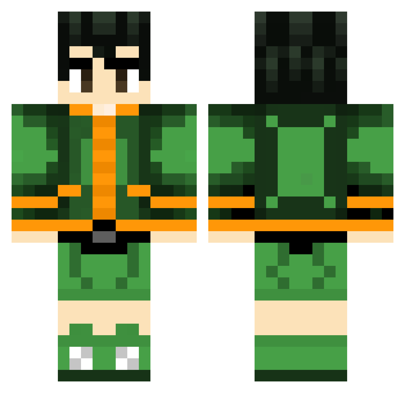 booom_roasted Minecraft skin, front and back view