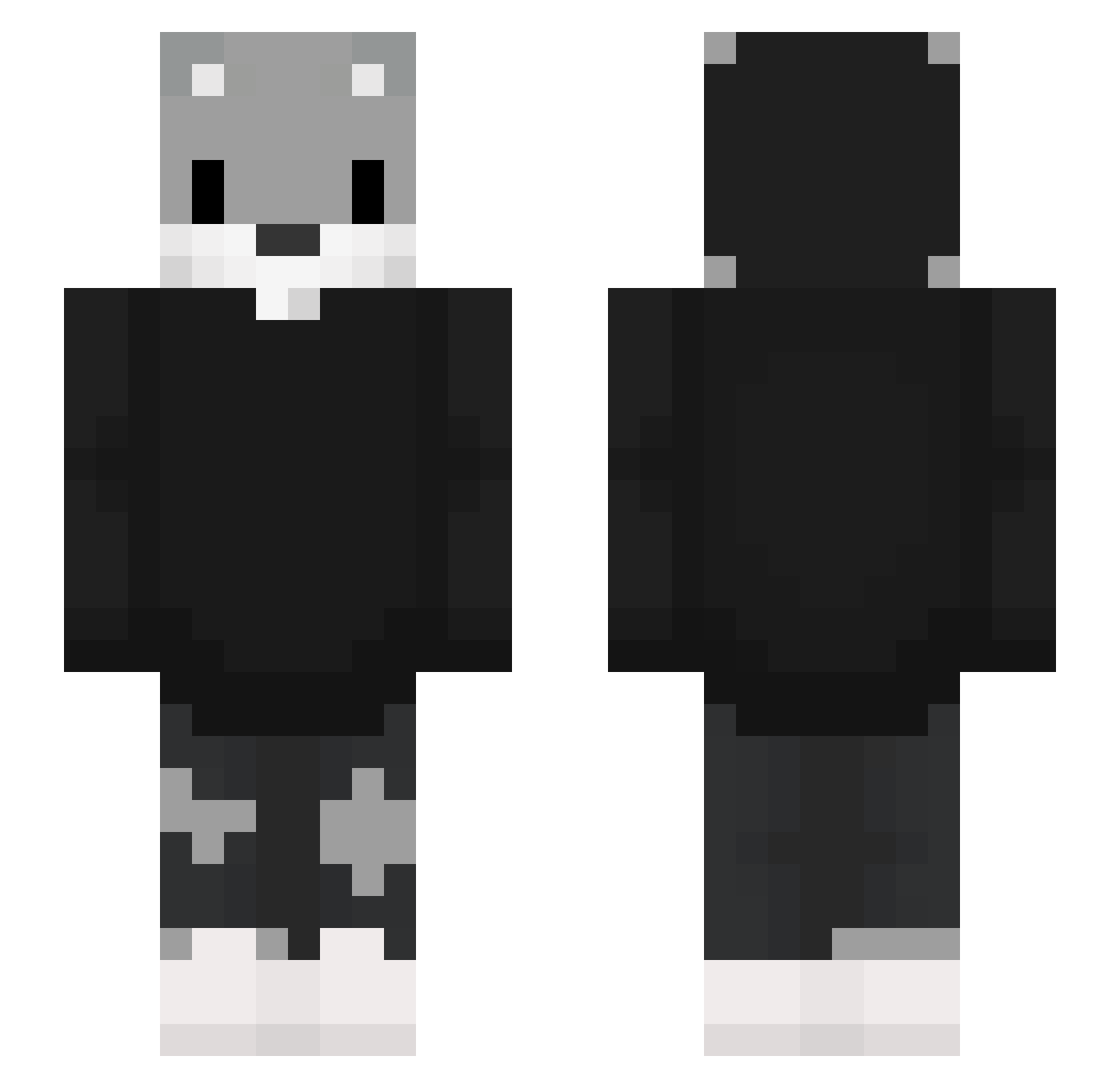 YuZe1522 Minecraft skin, front and back view