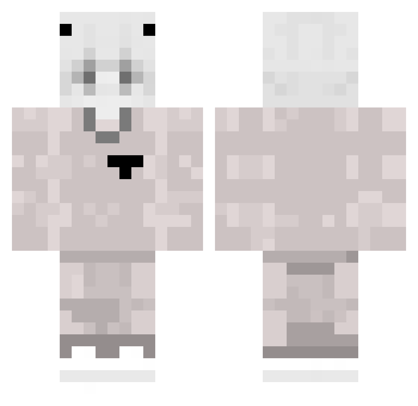 SR_G189 Minecraft skin, front and back view