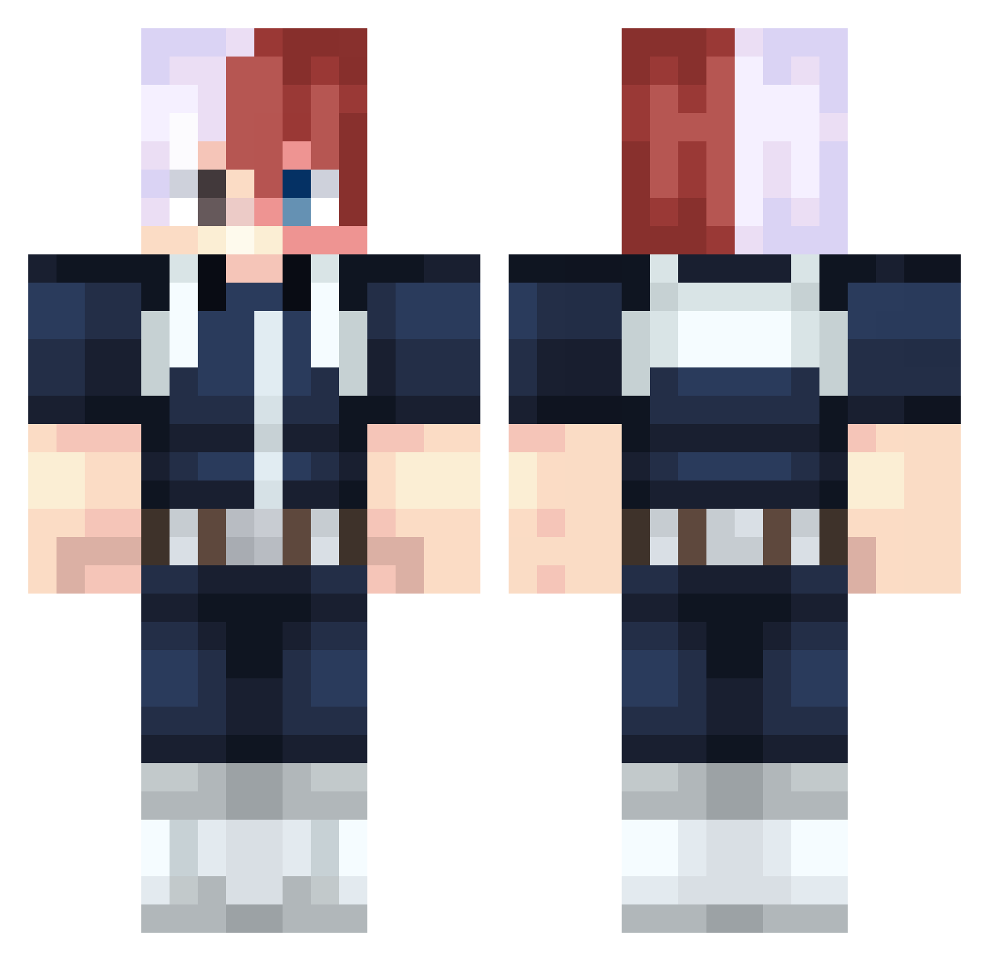 Kyl00R3n Minecraft skin, front and back view