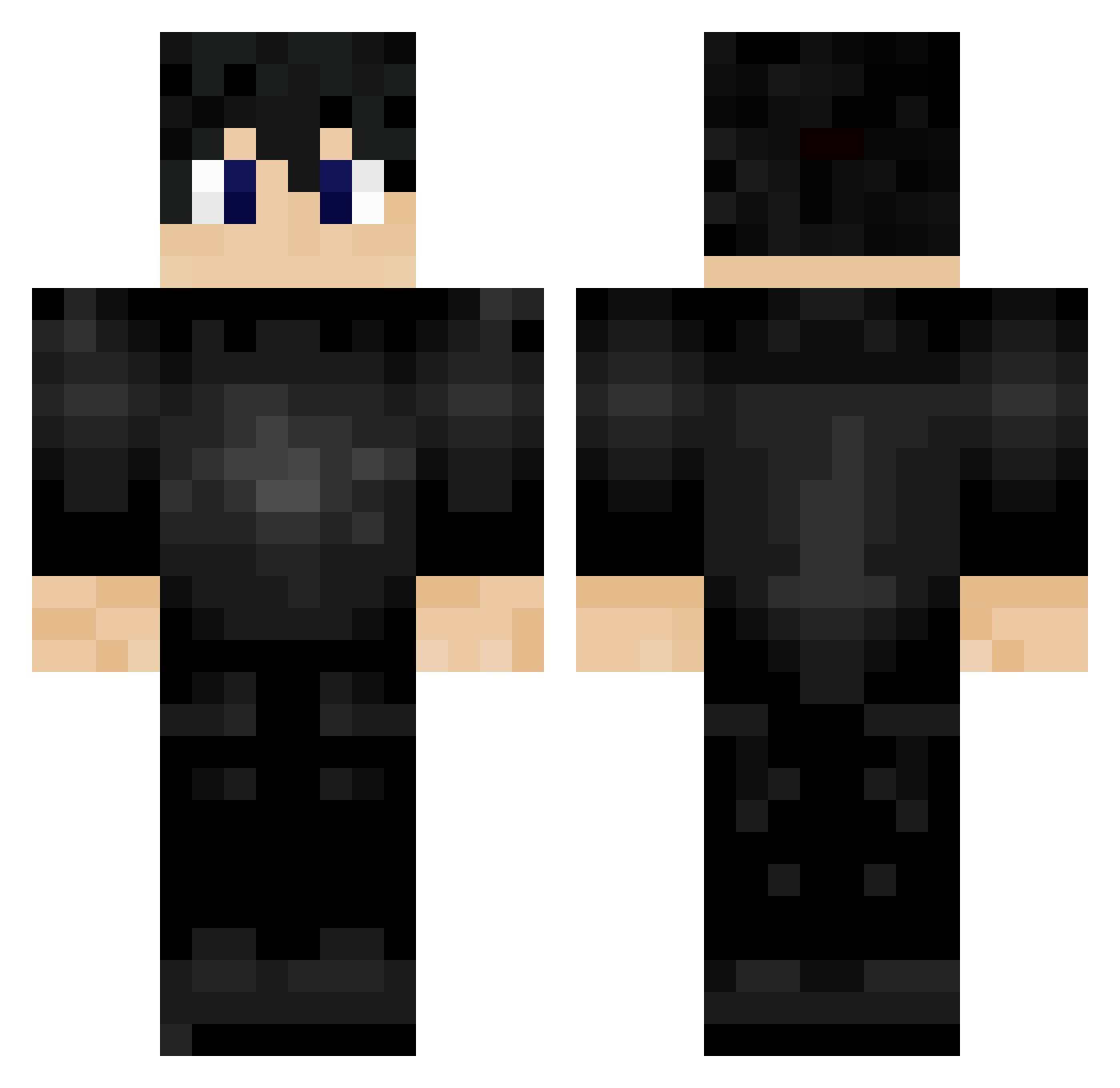 TheAur3lian Minecraft skin, front and back view